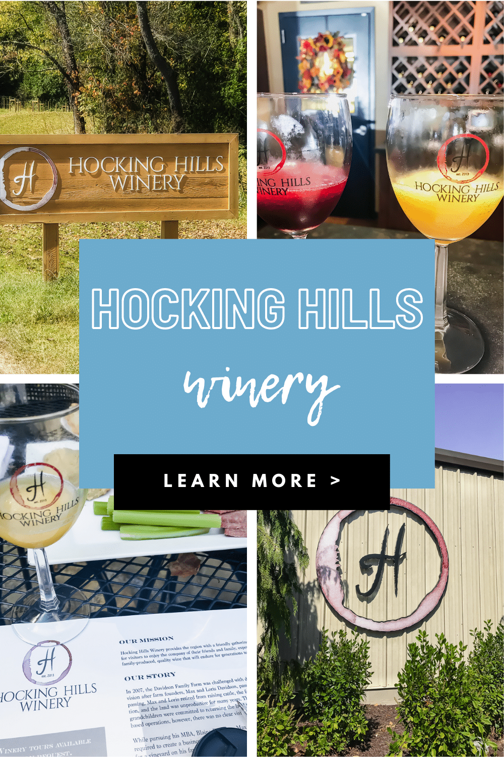 Hocking Hills Winery is a must visit destination when in the Hocking Hills, Ohio area. This family owned and run winery, offers up red and white wine, wine slushies and more! #hockinghills #ohio