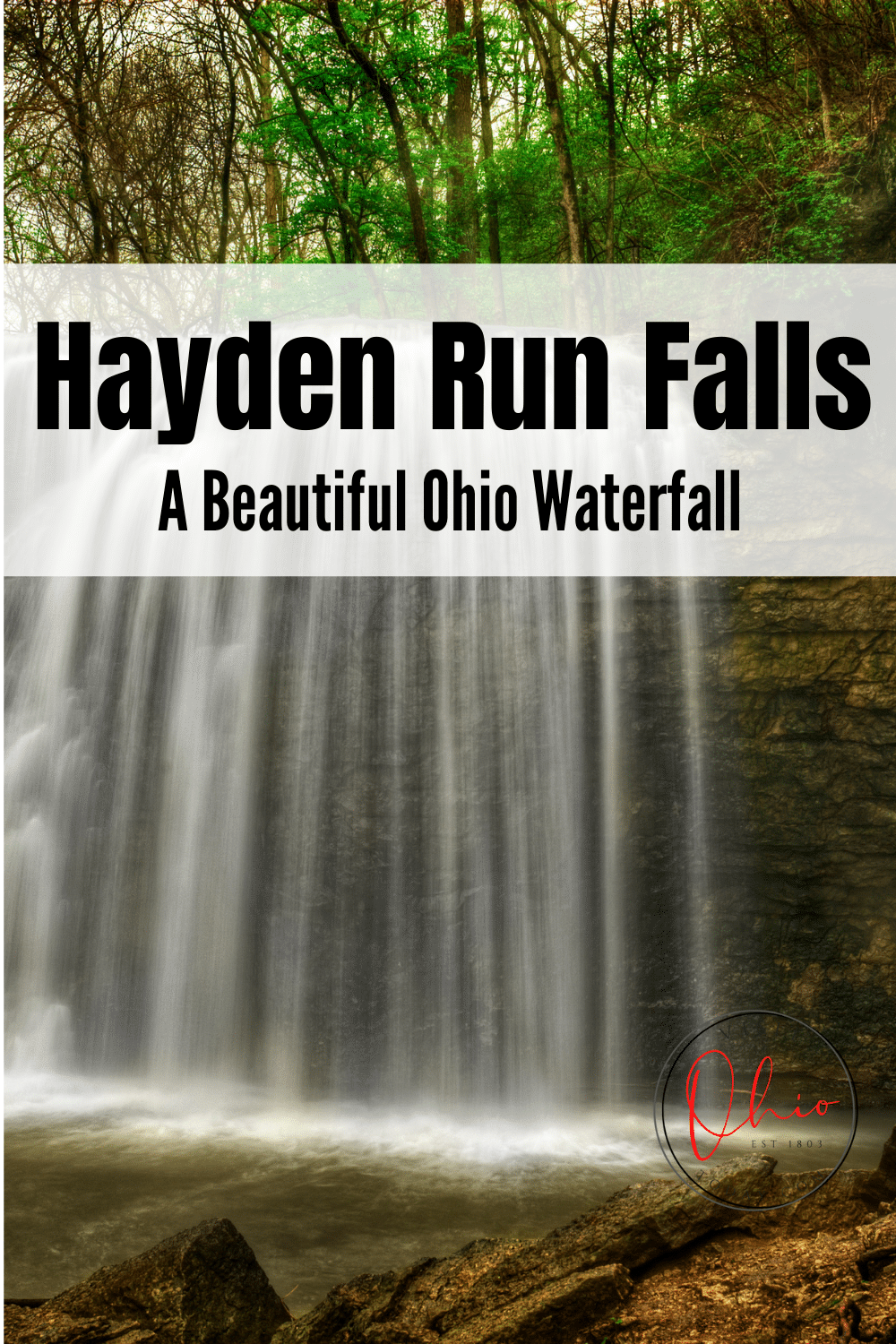 Hayden Falls is a beautiful hidden gem of a Waterfall tucked into the busy bustling suburb of Dublin, Ohio. Take the afternoon to check out this Ohio Waterfall called Hayden Run Falls. #HaydenRunFalls #ohiowaterfalls