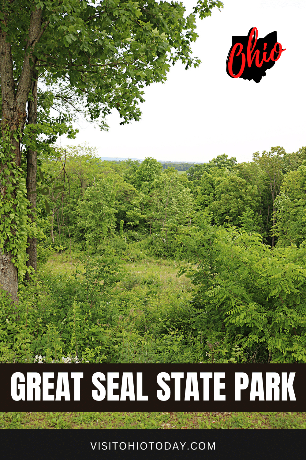 Great Seal State Park is a 1682 acre park located in Southern Ohio. It is filled with beautiful scenery, hiking trails, a campground and more! #statepark #ohio #ohiopark #hiking #greatsealstatepark