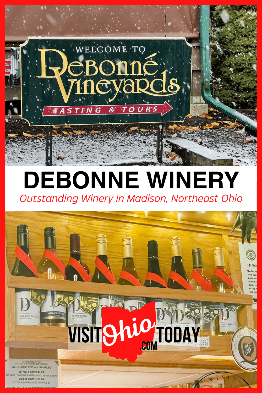 Debonne Winery is an Ohio Winery with a long history of winemaking. Debonne Winery offers its award winning ice wines, Riesling and more, year round.  #debonnewinery #ohiowines #ohiowinery #debonne