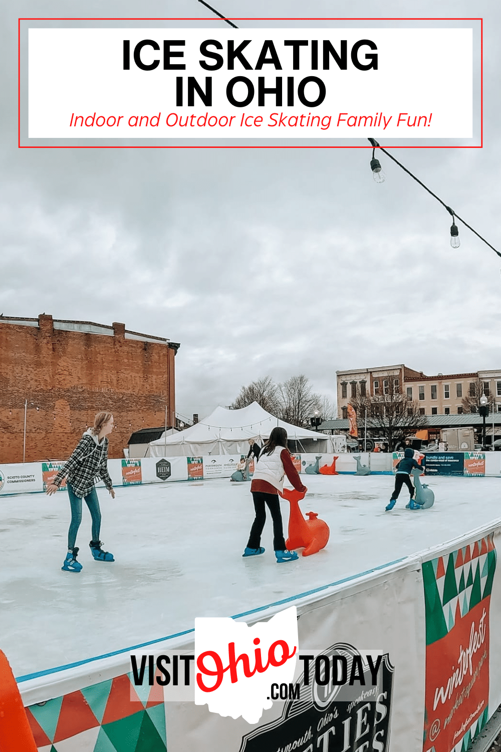 Whether you are looking for outdoor ice skating in Ohio, public ice skating in Ohio or hockey rinks in Ohio we have got you covered. Read on to see the best 20+ ice skating rinks in Ohio. #iceskatingohio #outdooriceskating #ohio