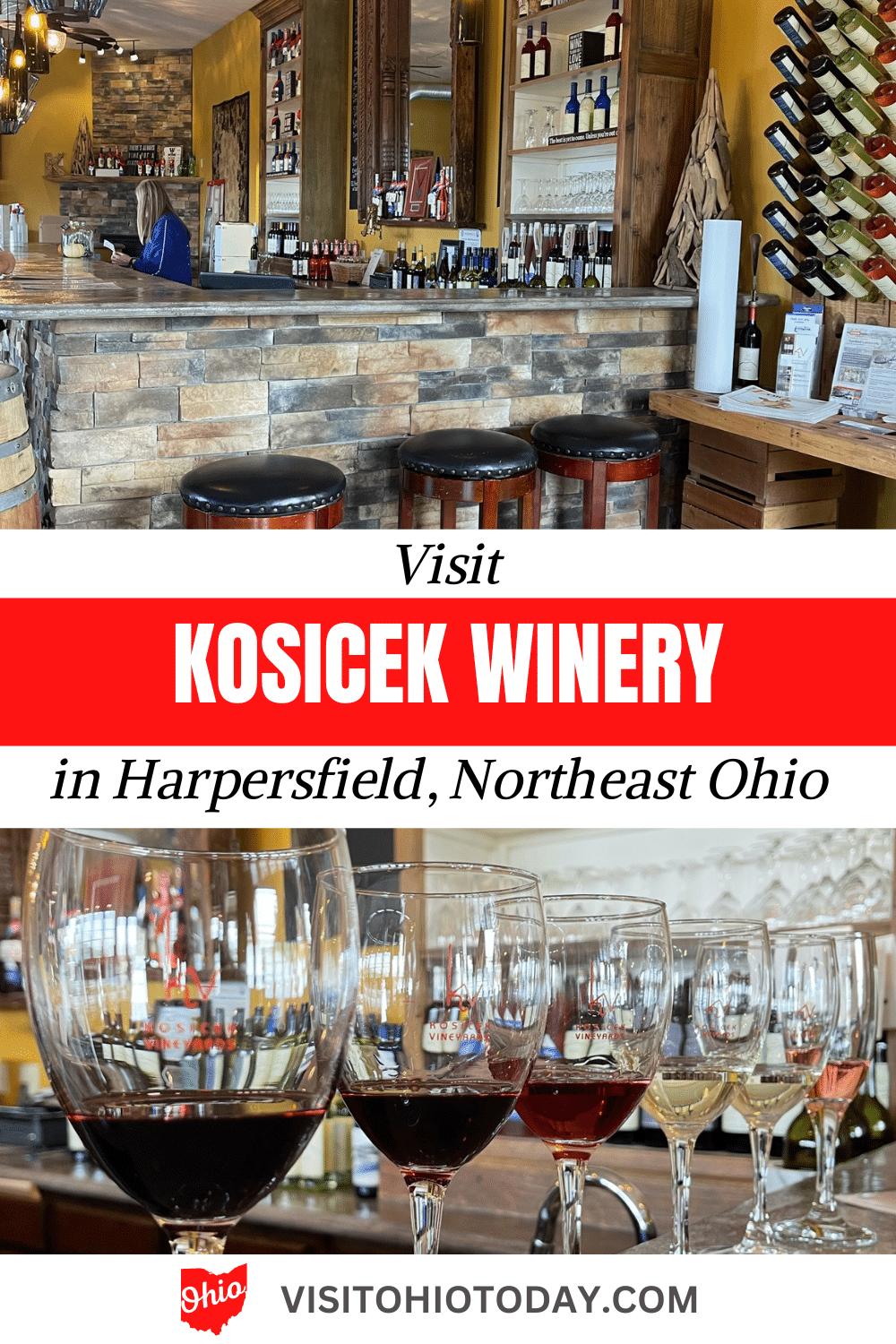 Kosicek Winery is a family winery located in Harpersfield, Ohio. Kosicek Winery. Kosicek Winery offers wine by the glass or bottle along with delicious homemade food items.  #ohiowines #ohio #ohiowinery #Kosicek #winery #grandrivervalley