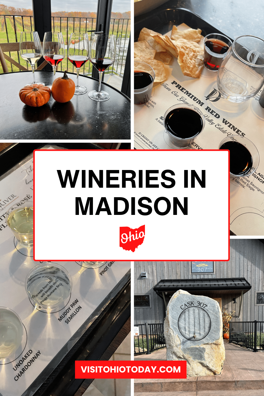 Madison is located in the heart of Ohio’s wine country, in the Grand River Valley. There is a good selection of wineries in Madison Ohio that welcome visitors, offering fun, food, and great wine.