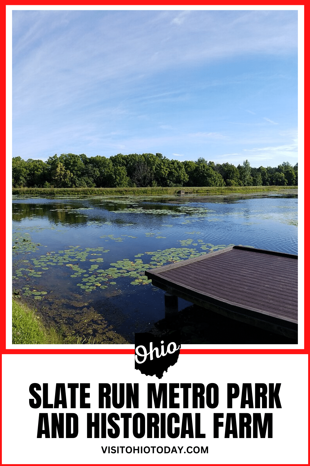 Slate Run Metro Park is a 1705+ acre park that features a variety of activities and wildlife. You can hike, walk, bike, visit a working farm and more! #slaterun #metropark #ohio #slaterunfarm