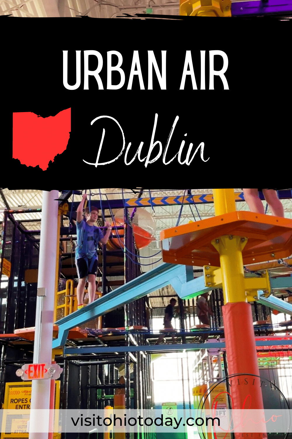 Urban Air Dublin is a full-on adventure park and trampoline park located in Dublin, Ohio. This indoor fun park is perfect for children and adults! | Urban Air Dublin | Kid Friendly | Franklin County