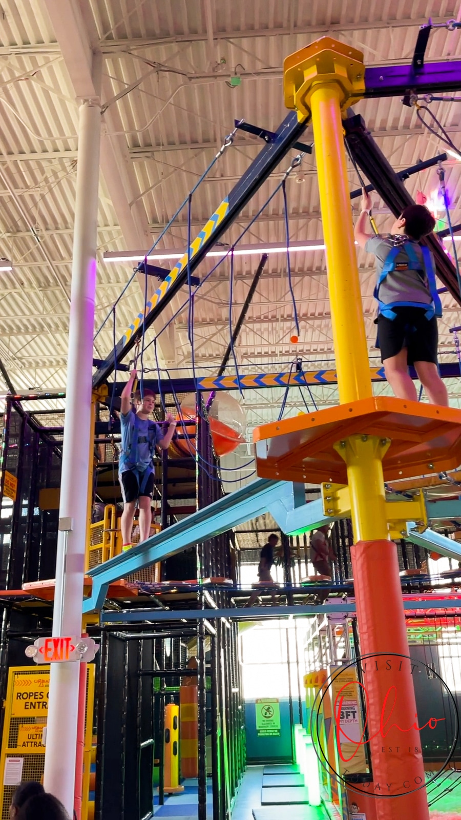 multi color metal ropes course Photo credit: Cindy Gordon of VisitOhioToday.com