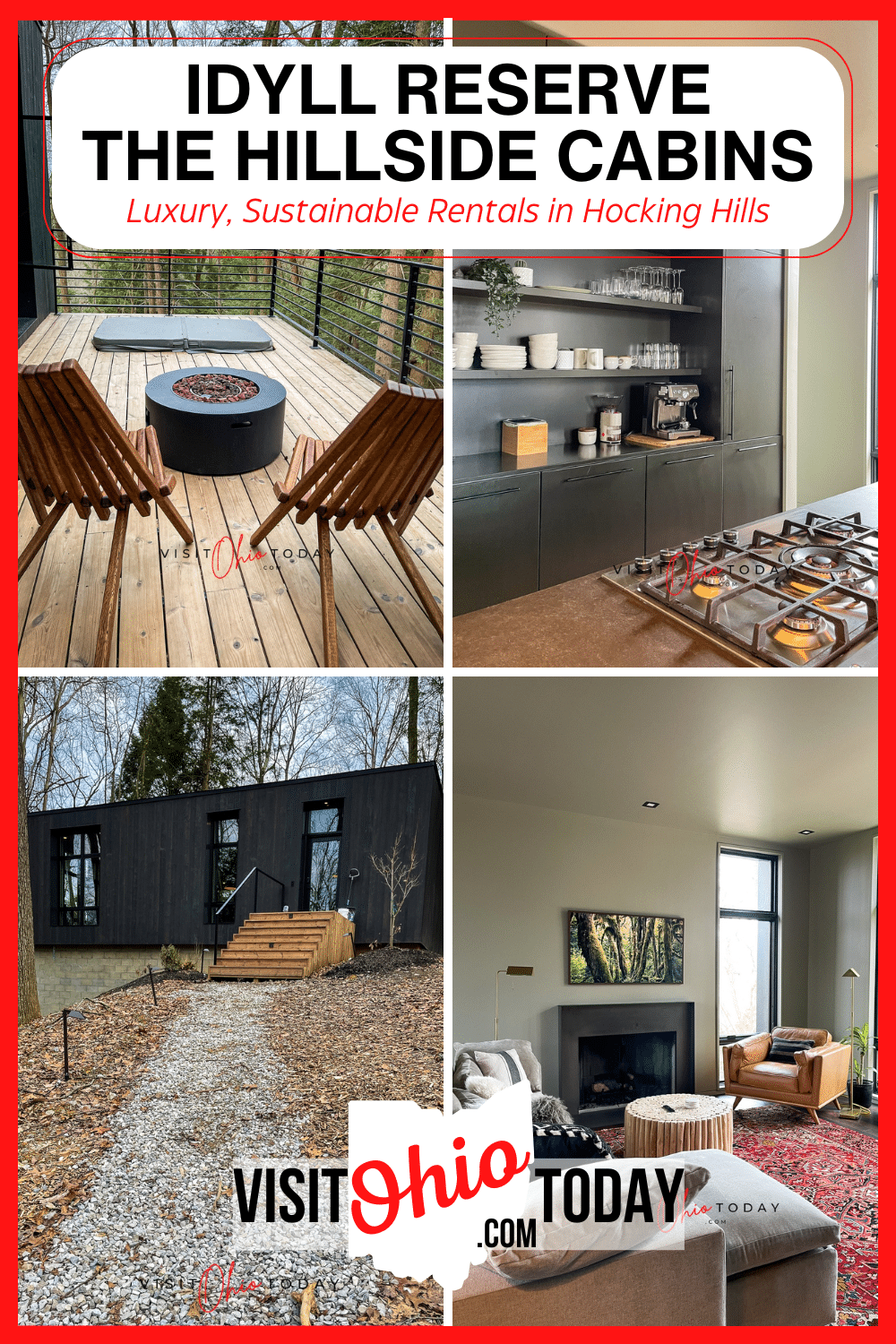 Idyll Reserve is a new sustainable luxury getaway location located in the Hocking Hills area in Ohio. This eco-conscious site provides the perfect backdrop for relaxation. | Hocking Hills | Idyll Reserve