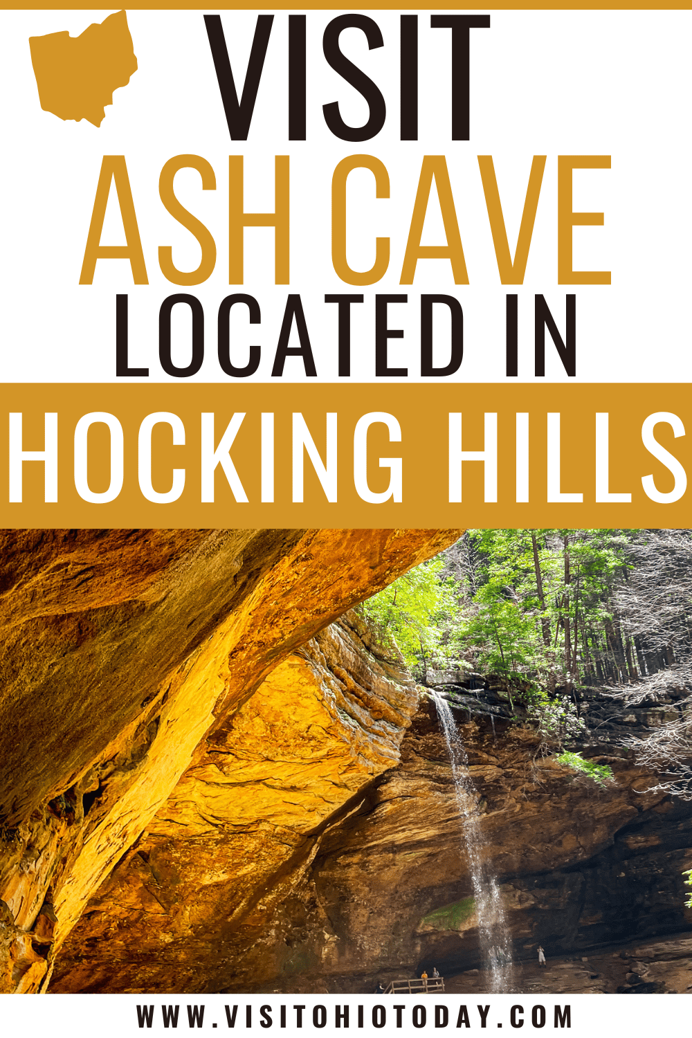 Ash Cave is situated in the stunning Hocking Hills State Park, Hocking County, Ohio. Ash Cave is the largest recess cave East of the Mississippi River. | Ash Cave | Ash Cave Hocking Hills | Hocking Hills State Park | Hocking Hills Ohio