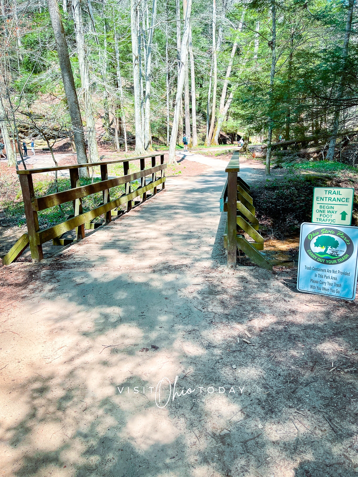 fine gravel path leading over bridge into woods Photo credit: Cindy Gordon of VisitOhioToday.com