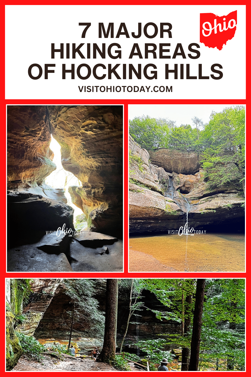 The Hocking Hills area has 7 major hiking spots! All of which are super unique! Read on to learn more about Hocking Hills Hiking!