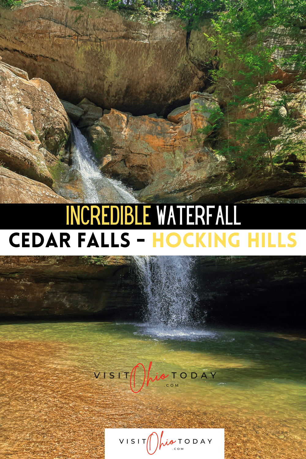 Cedar Falls Hocking Hills is situated in the stunning Hocking County, Ohio. It is one of 7 major hiking trails in Hocking Hills State Park. | Cedar Falls Hocking Hills | Cedar Falls Ohio | Hocking County | Hocking Hills Ohio