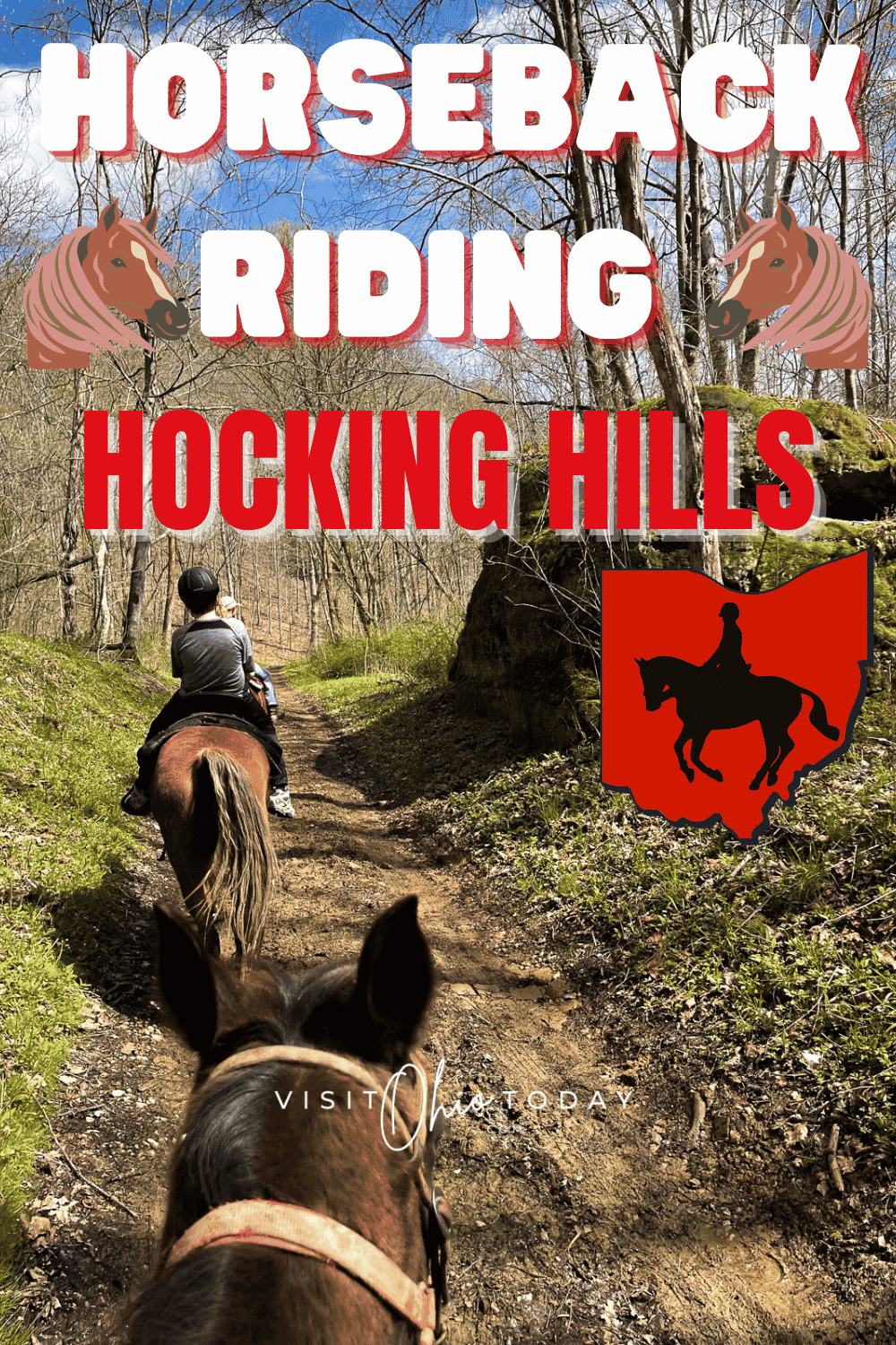 Ever considered Horseback Riding Hocking Hills? Make it a reality by going Horseback Riding in the stunning Ohio countryside at Hocking Hills Horse Rides! | Horseback Riding In Ohio | Hocking Hills Horse Rides | Ohio Horses