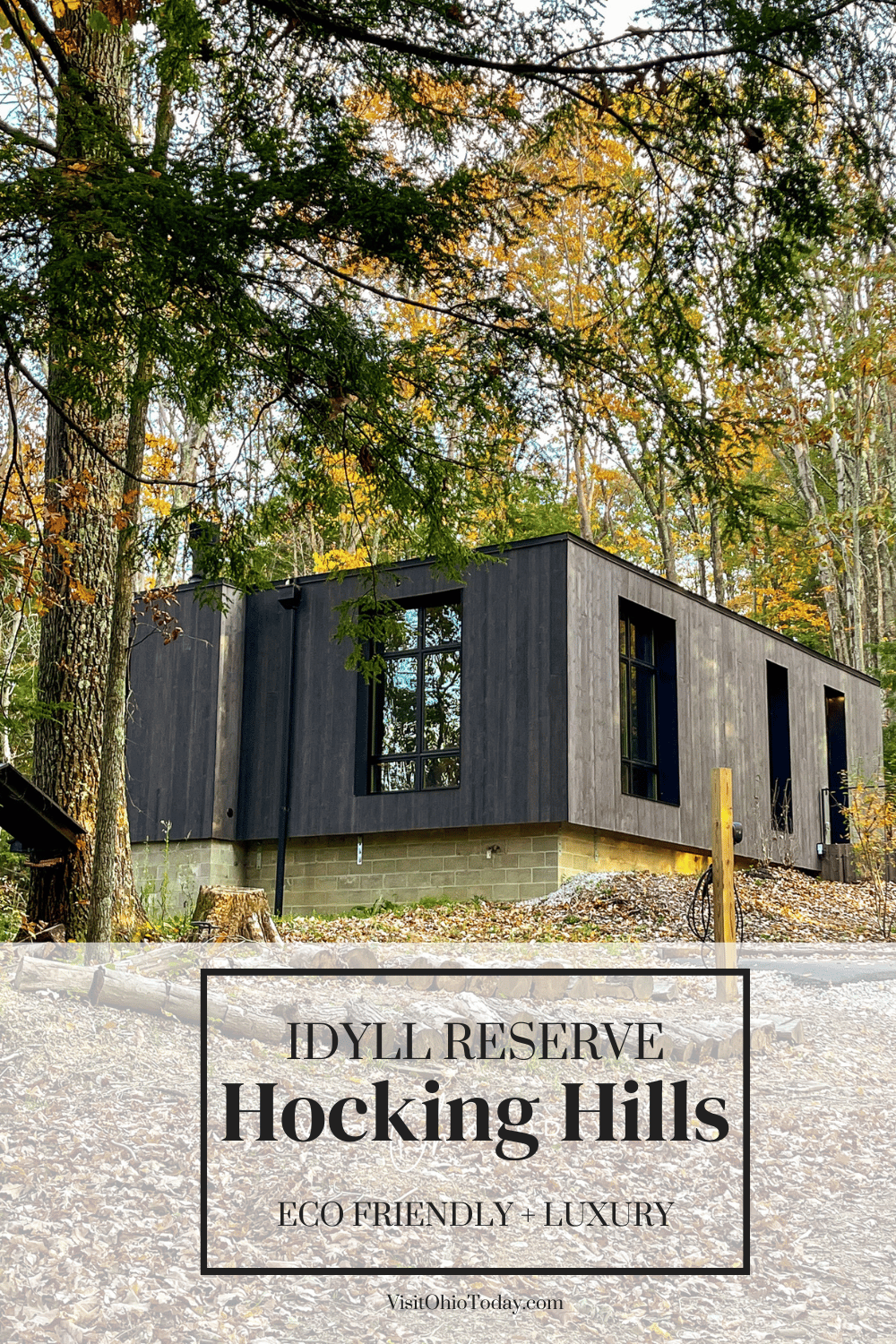 Idyll Reserve is an eco friendly, luxury getaway location located in the Hocking Hills area in Ohio. The North at Idyll Reserve provides the perfect location to relax and recharge in nature!