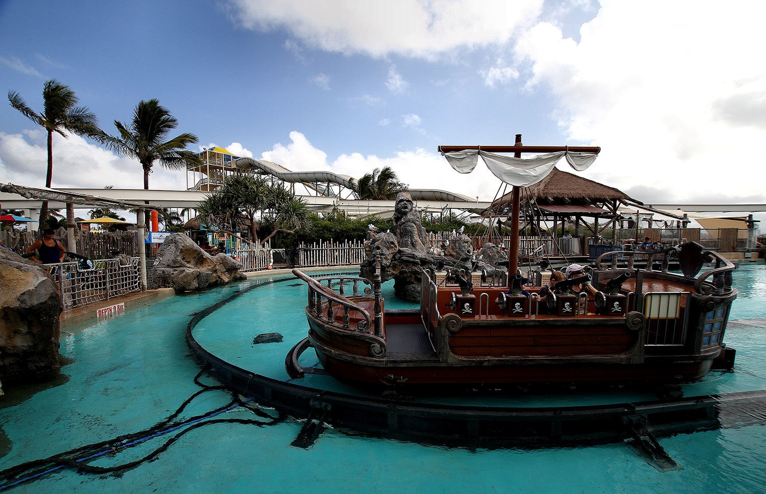 horizontal image of Battle Boats at Castaway Bay, Sandusky