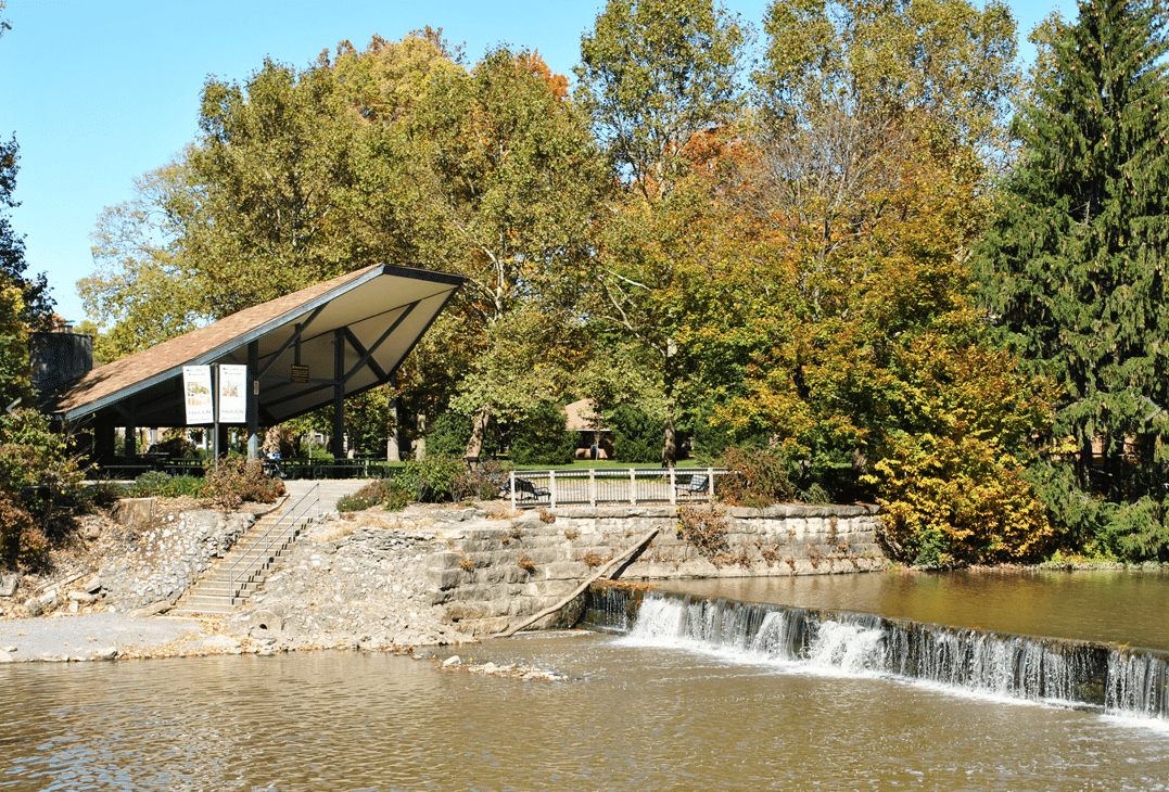 horizontal photo of the Findlay Waterfalls Area