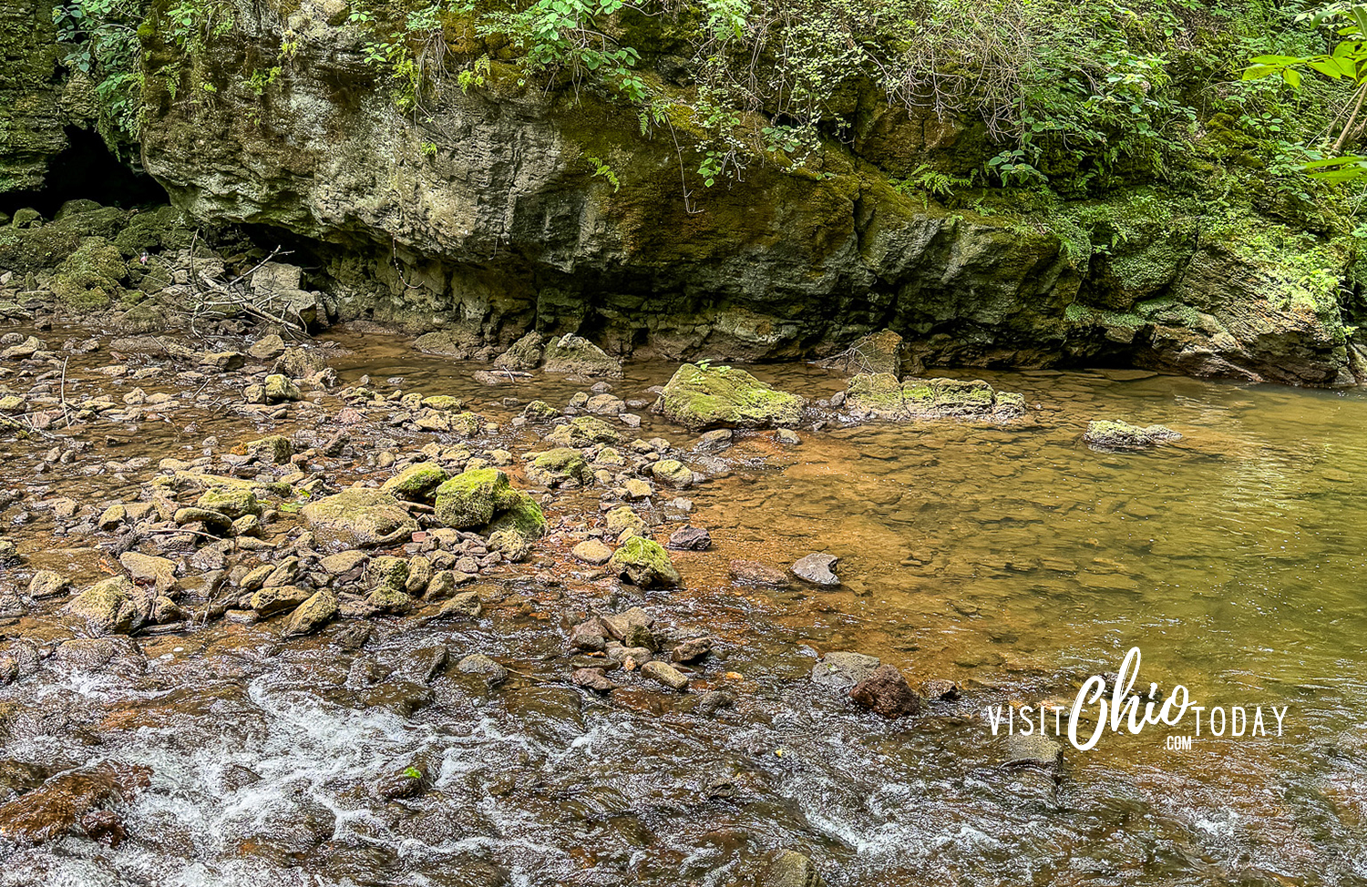 horizontal photo of Massies Creek at Indian Mound Reserve. Photo credit: Cindy Gordon of VisitOhioToday.com