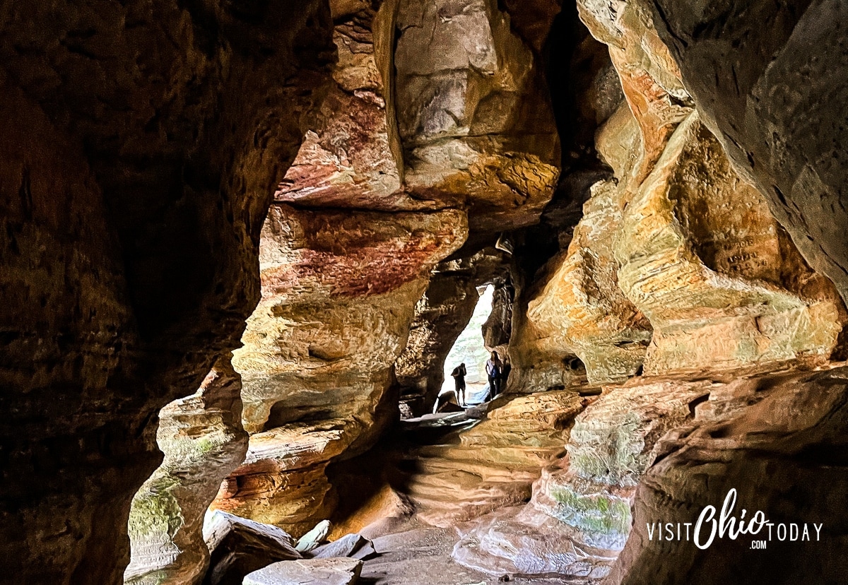 A photo from inside the cave at Rock House Hocking Hills. Photo credit: Cindy Gordon of VisitOhioToday.com