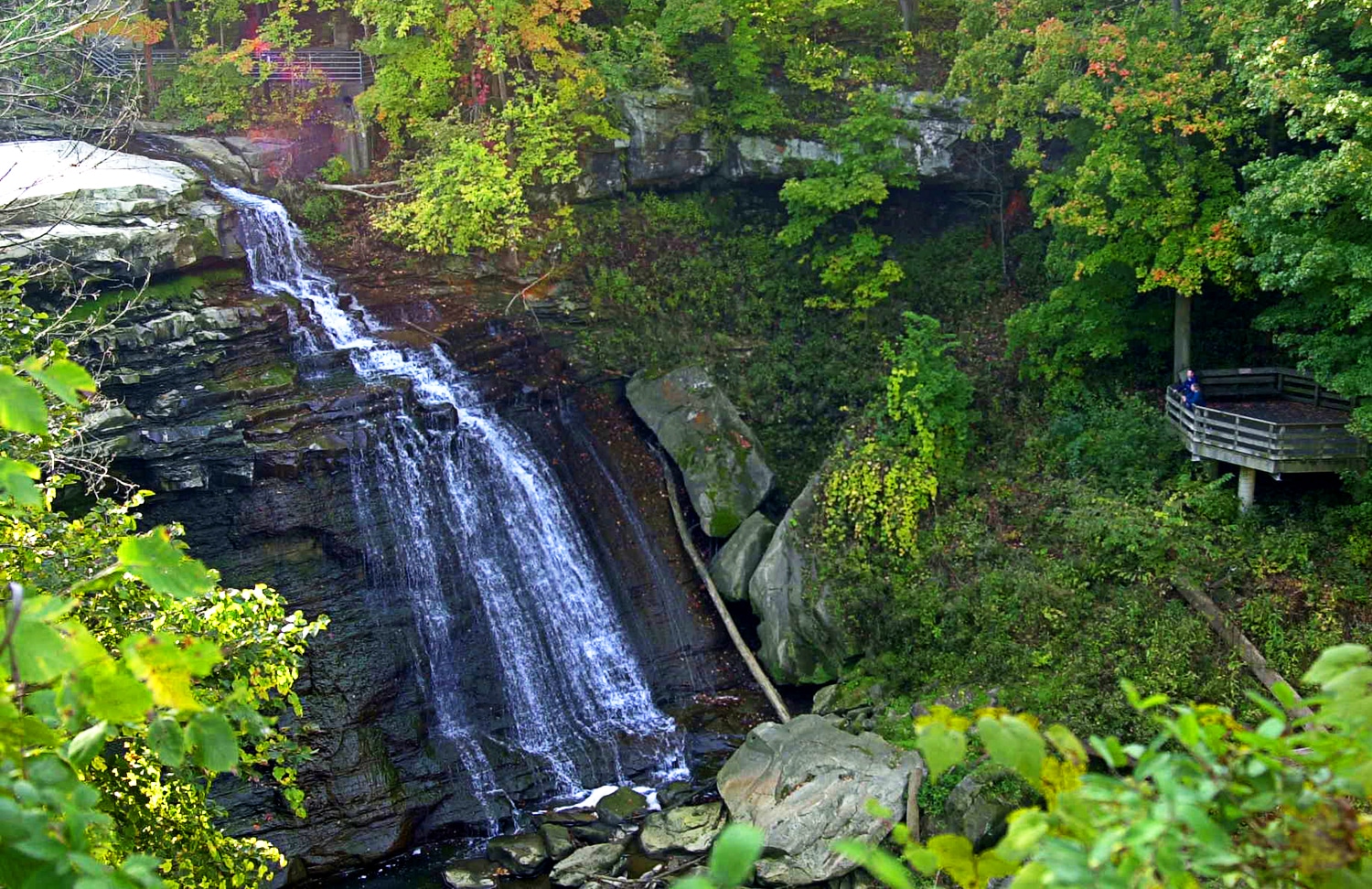 horizontal photo of Brandywine Falls in the Cuyahoga Valley National Park Ohio