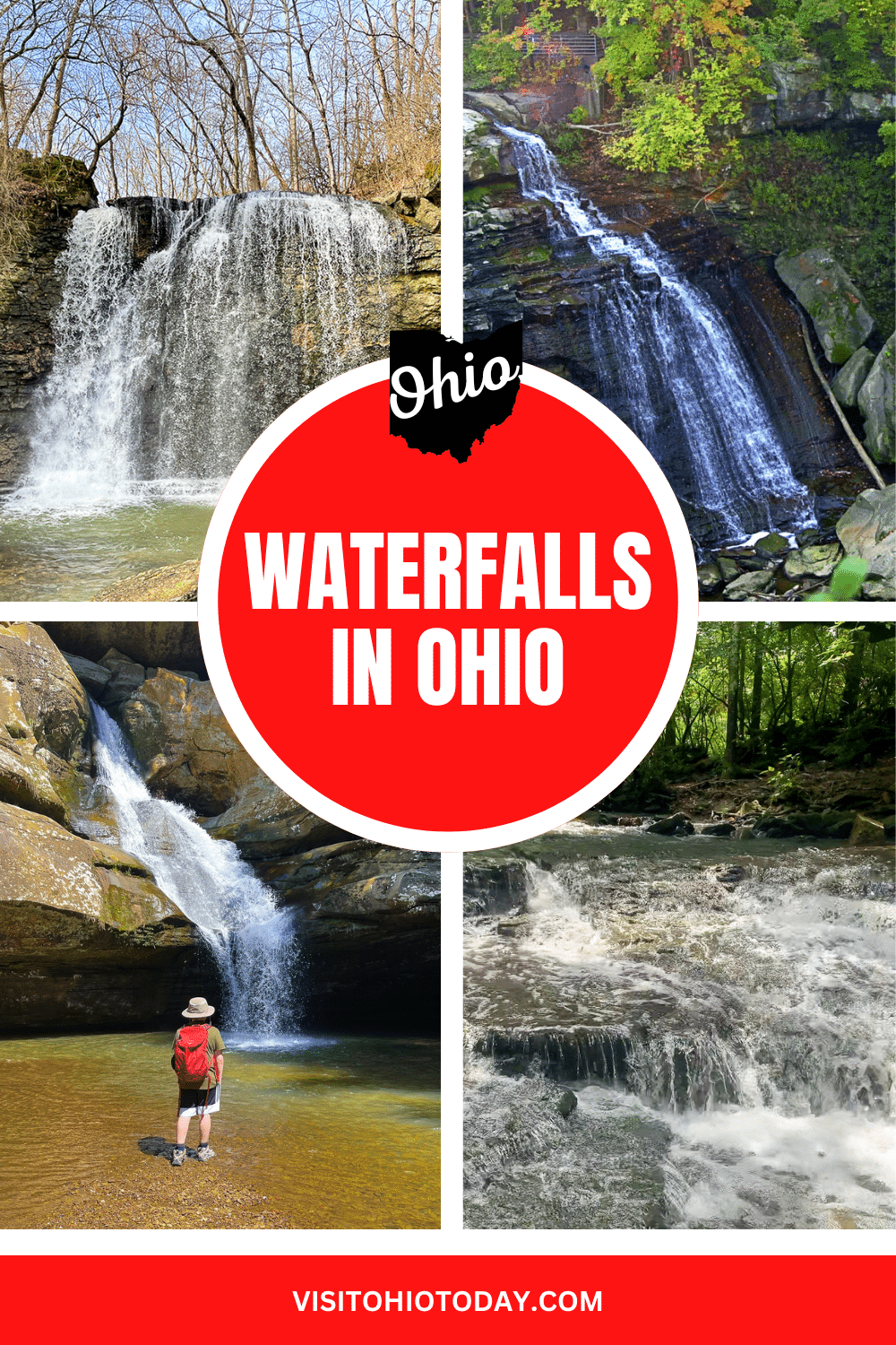 Ohio is known for its wonderful natural beauty, including many waterfalls. Some are gentle and some are more lively. Perfect for hiking, picnicking and photographing!