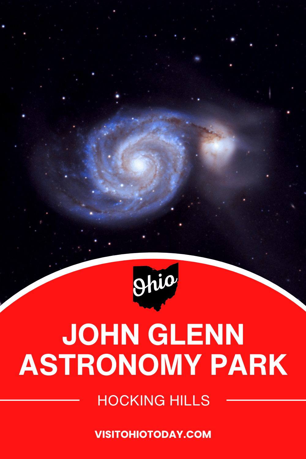Throughout history, people have been fascinated by the night sky full of stars. John Glenn Astronomy Park is in Hocking Hills State Park, one of the few areas of Ohio where the night sky can be seen clearly without the interference of man-made light.