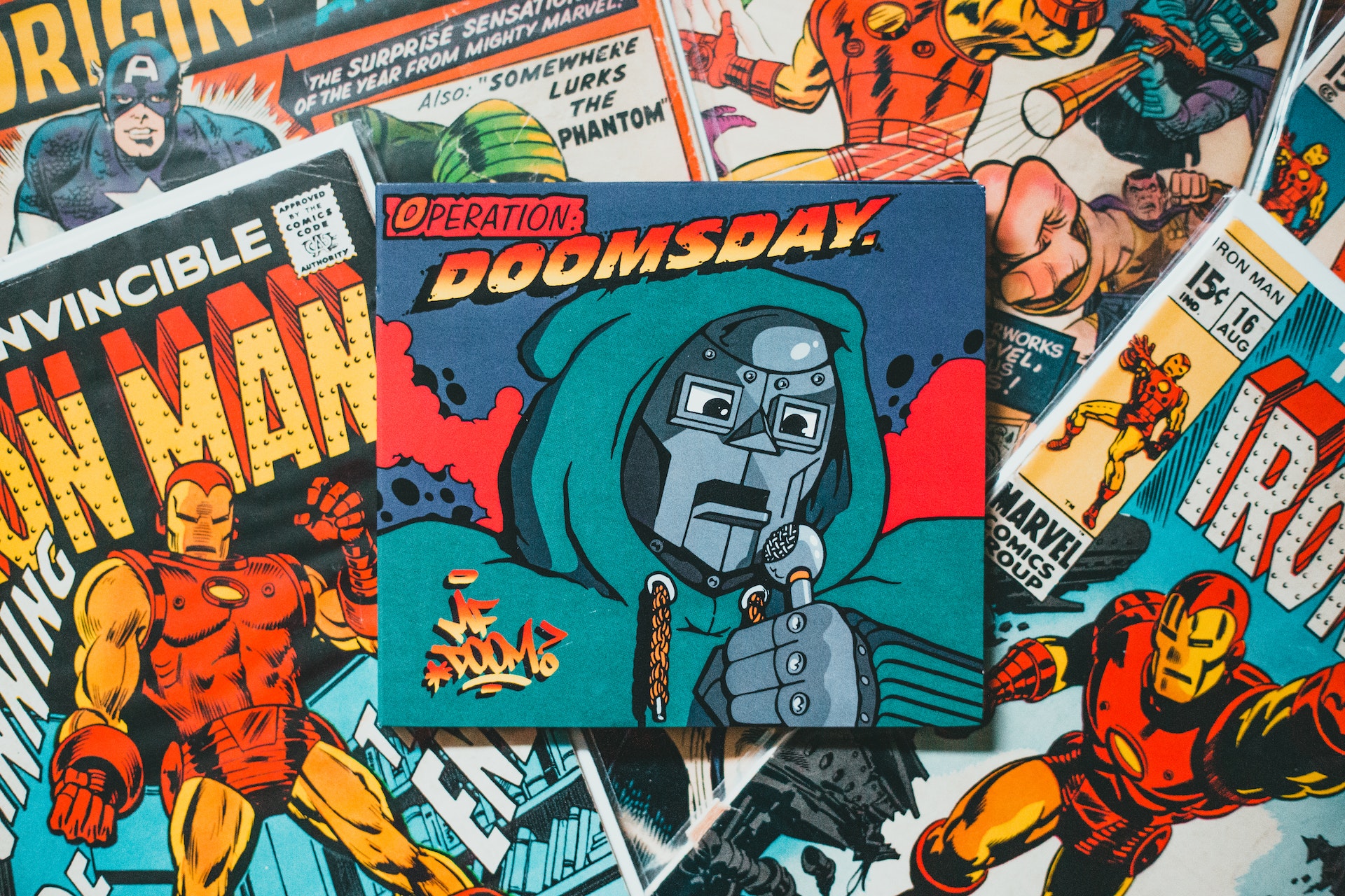 horizontal photo of comics, including ironman and doomsday. For things to do in Lima Ohio