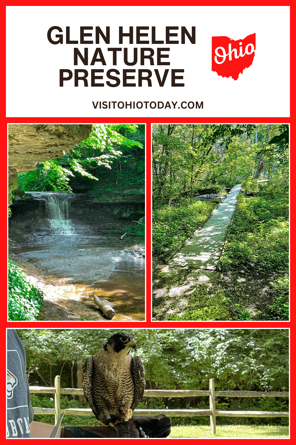 Glen Helen Nature Preserve is immediately east of Yellow Springs, Ohio. It is the largest private nature preserve in the region. As well as being stunningly beautiful, there is a lot to do at Glen Helen. The 'Yellow Spring' that gives the town it's name can be found here.