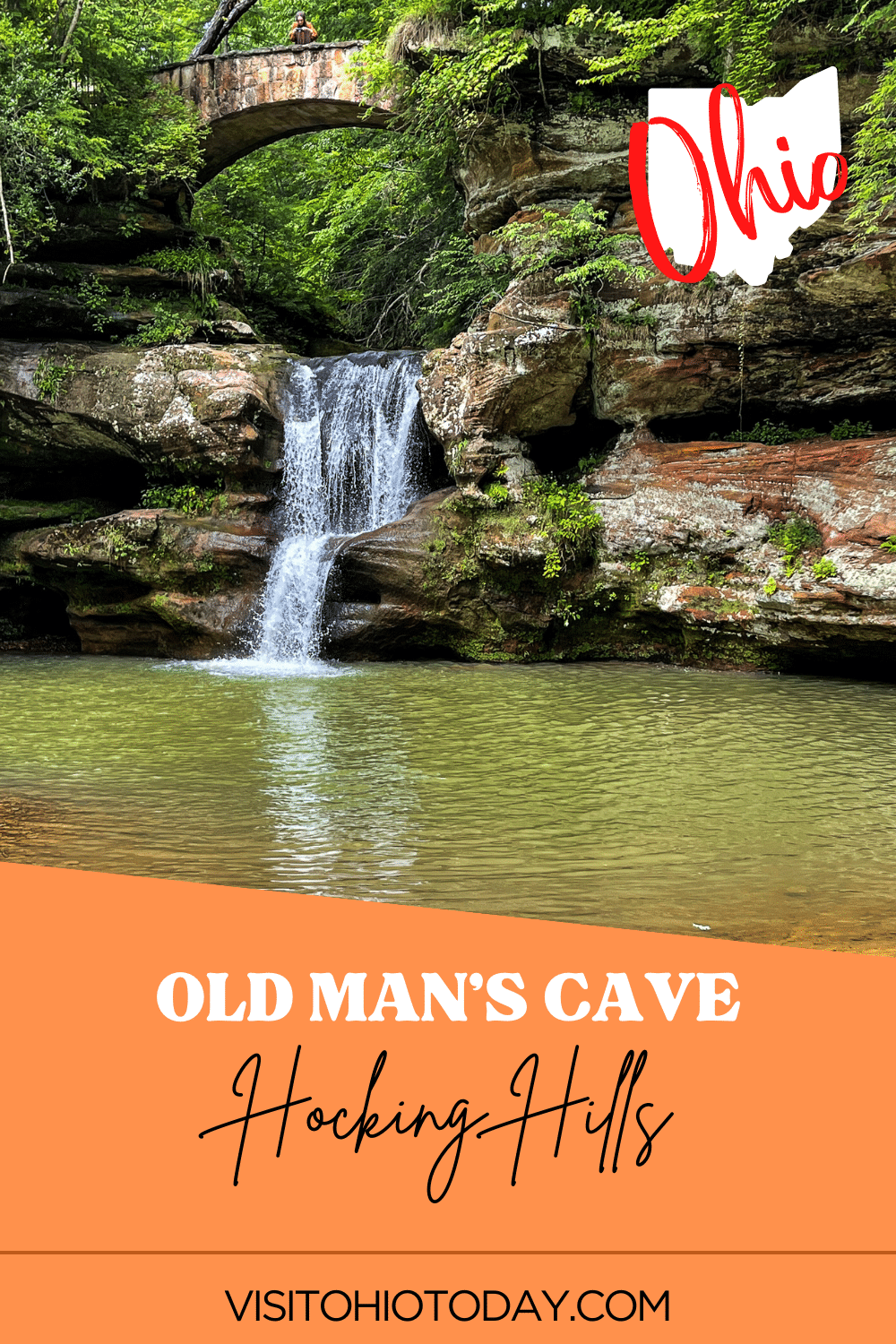 Old Man´s Cave travels through an amazing gorge, that is cut through a 150-foot thickness of Blackhand sandstone.