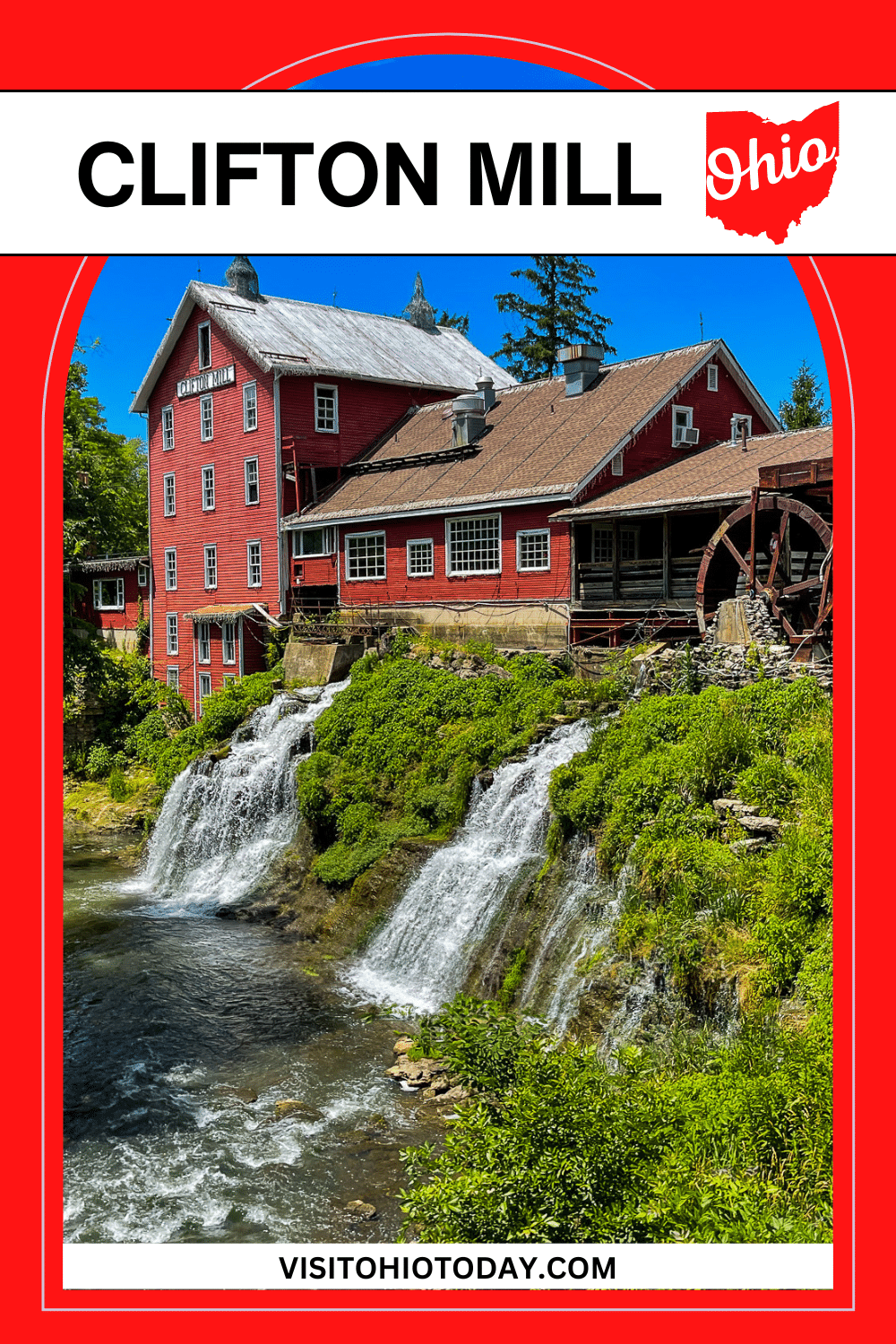 Clifton Mill is one of the largest water-powered grist mills still in existence. You can see the mill working, taking water from the Little Miami River and converting it to power to activate the stones to grind grain into flour. The town of Clifton is 3.5 miles east of Yellow Springs
