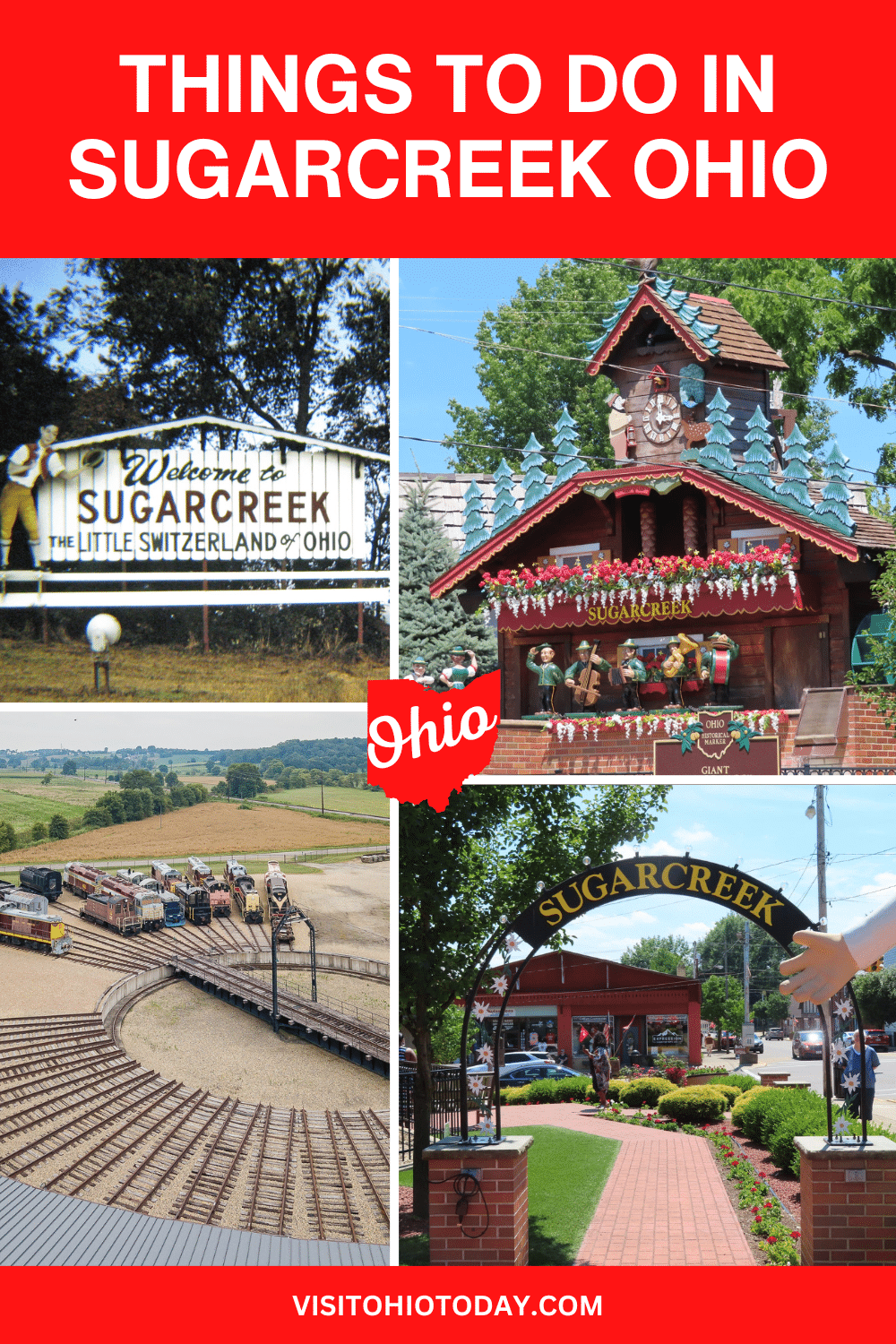 Sugarcreek is a small community that is based in Tuscarawas County, Ohio. This area is in the middle of Amish country and it is also known as “Little Switzerland”. There are lots of things to do in Sugarcreek Ohio.