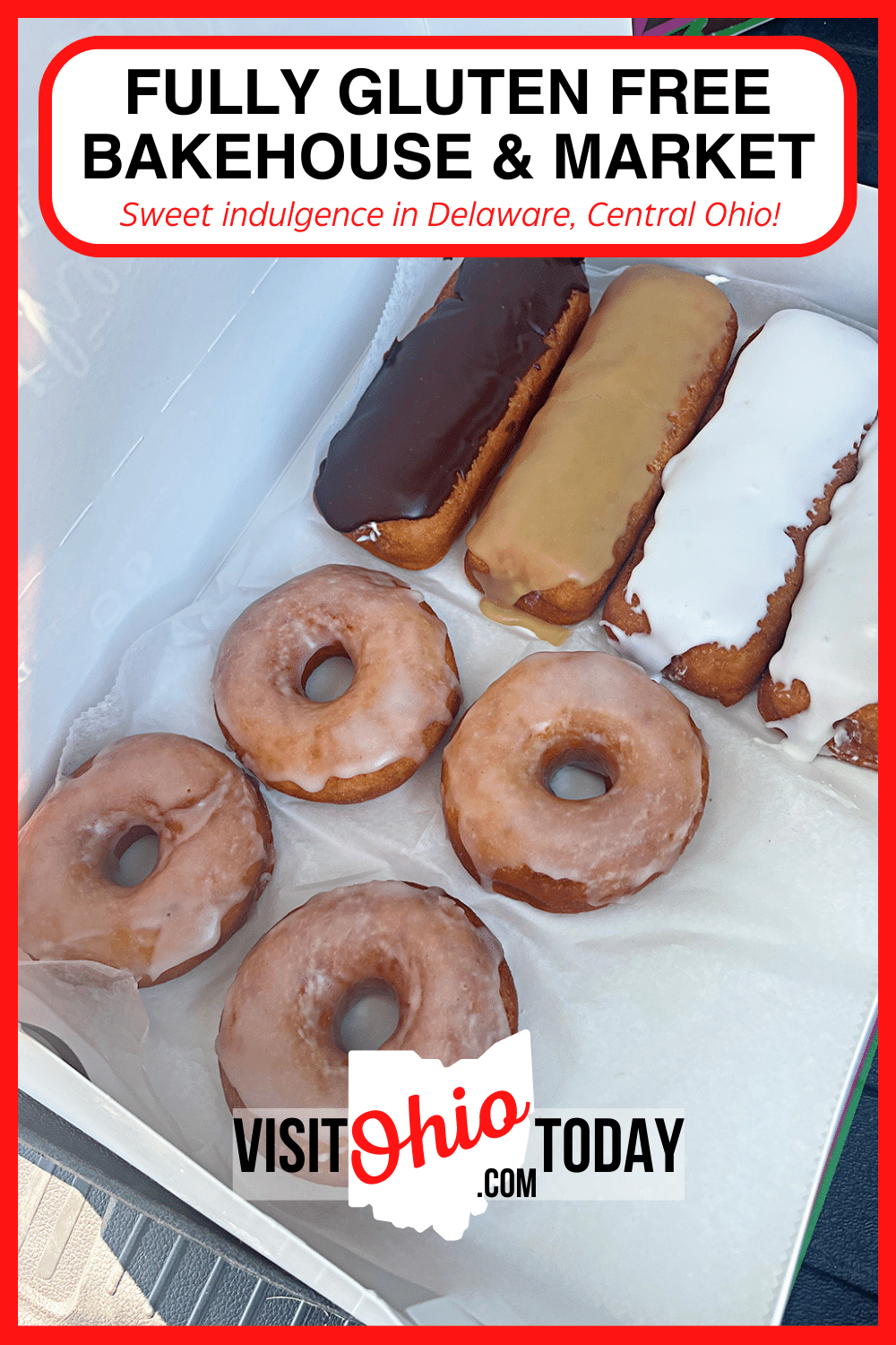 Gluten-Free from The Dipped is a family run, gluten-free donut bakery in Delaware, Ohio. All ingredients are carefully researched to ensure everything is truly gluten-free, and they keep their facility meticulously clean to further prevent cross contamination. They also offer a large range of frozen hard-to-find GF products for sale here.