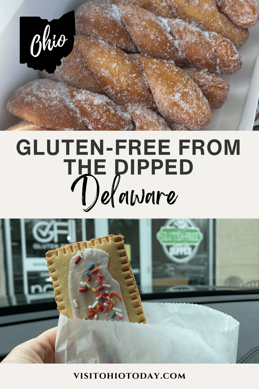 Gluten-Free from The Dipped is a family run, gluten-free donut bakery in Delaware, Ohio. All ingredients are carefully researched to ensure everything is truly gluten-free, and they keep their facility meticulously clean to further prevent cross contamination. They also offer a large range of frozen hard-to-find GF products for sale here.