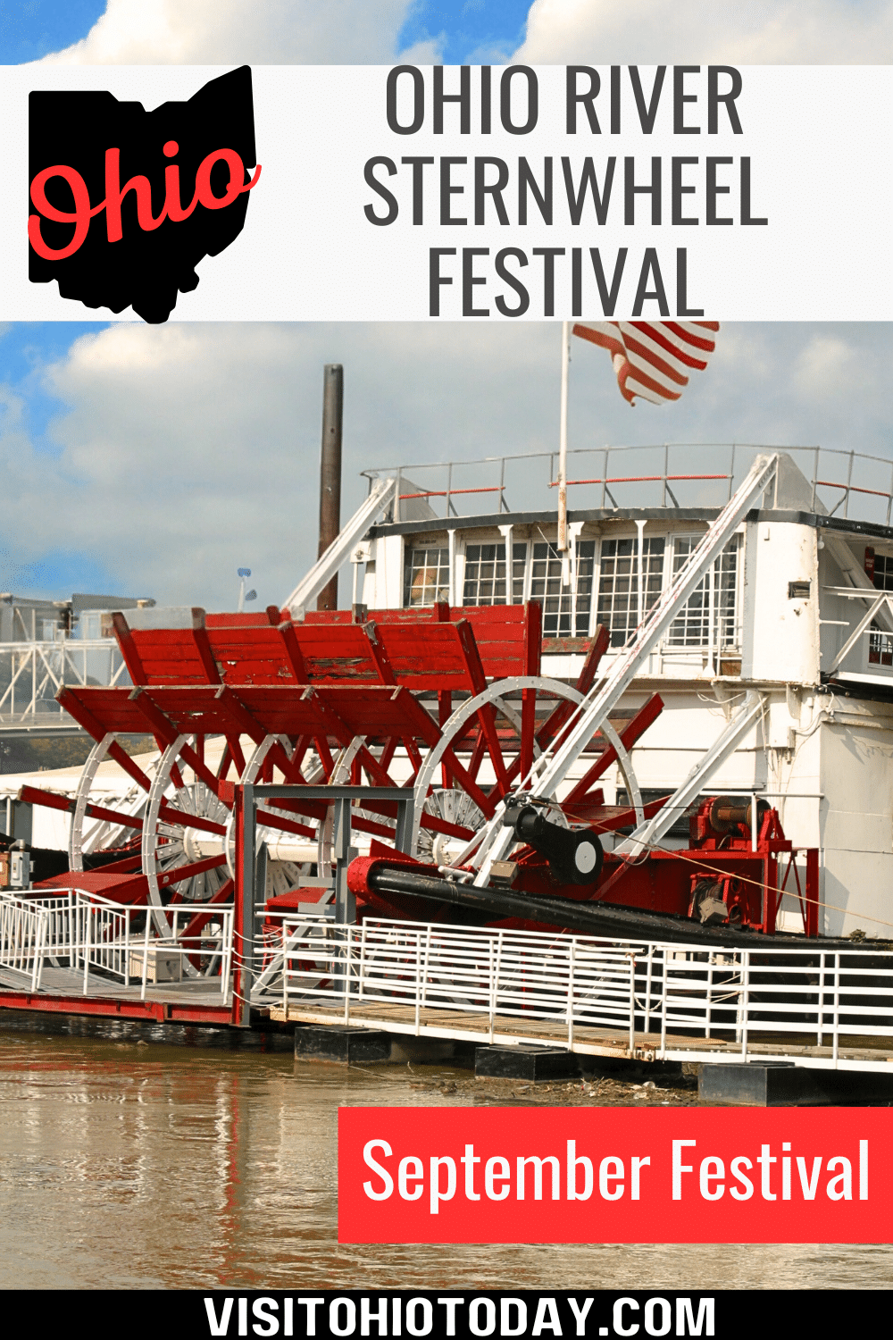 The Ohio River Sternwheel Festival takes place on the weekend after Labor Day in Marietta. Three days of family fun, featuring more than 35 sternwheelers docked along the Marietta waterfront.