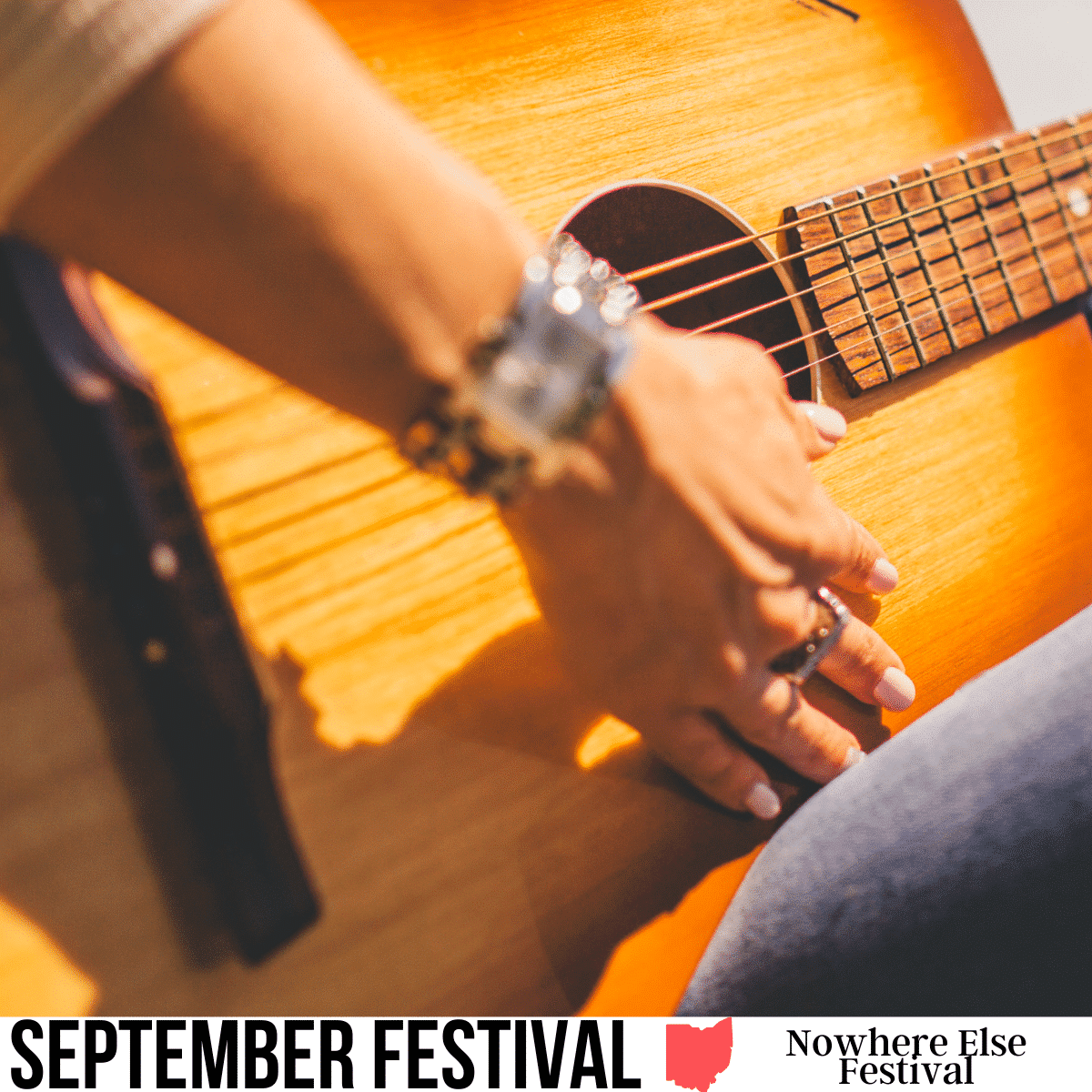 Woman Sitting Holding Guitar ©Negative Space via Canva Pro License