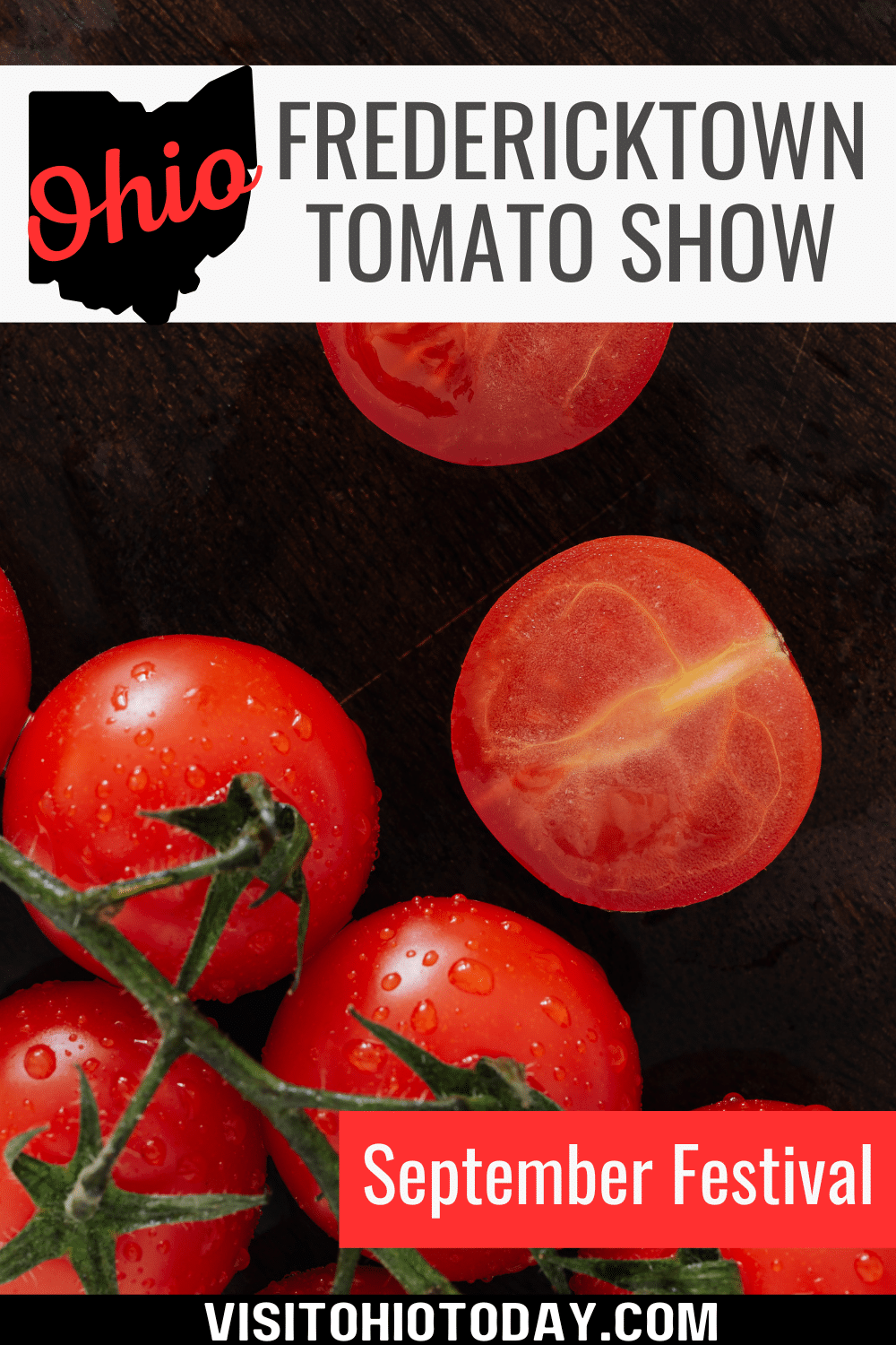 Fredericktown Tomato Show is an annual street fair that is held the first Wednesday through Saturday after Labor Day each year.