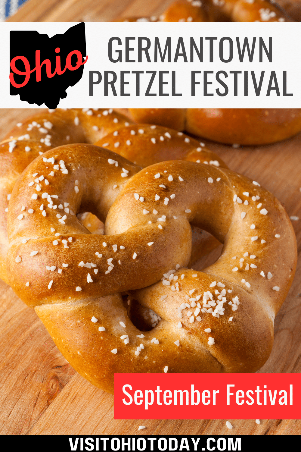 The Germantown Pretzel Festival takes place in the Veterans Memorial Park, Germantown over two days – Saturday and Sunday, September 23 and 24, 2023.