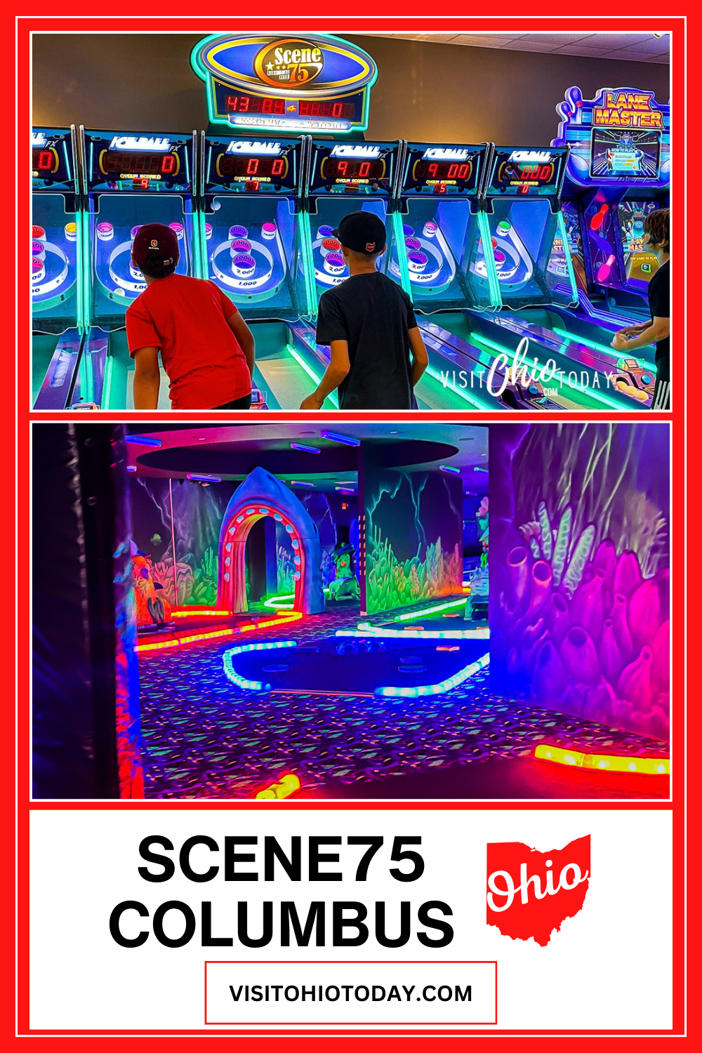 Scene75 Columbus has something for everyone, it is a fun-filled place and you are sure to have a great day when you visit! With 16 indoor attractions and more than 200 arcade games, adults and kids are well catered for!