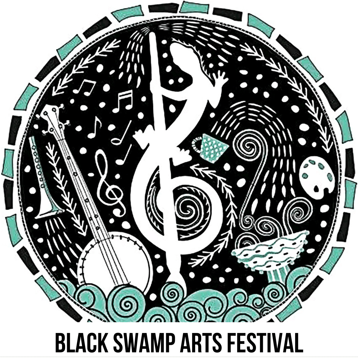 square image with the Black Swamp Arts Festival Logo