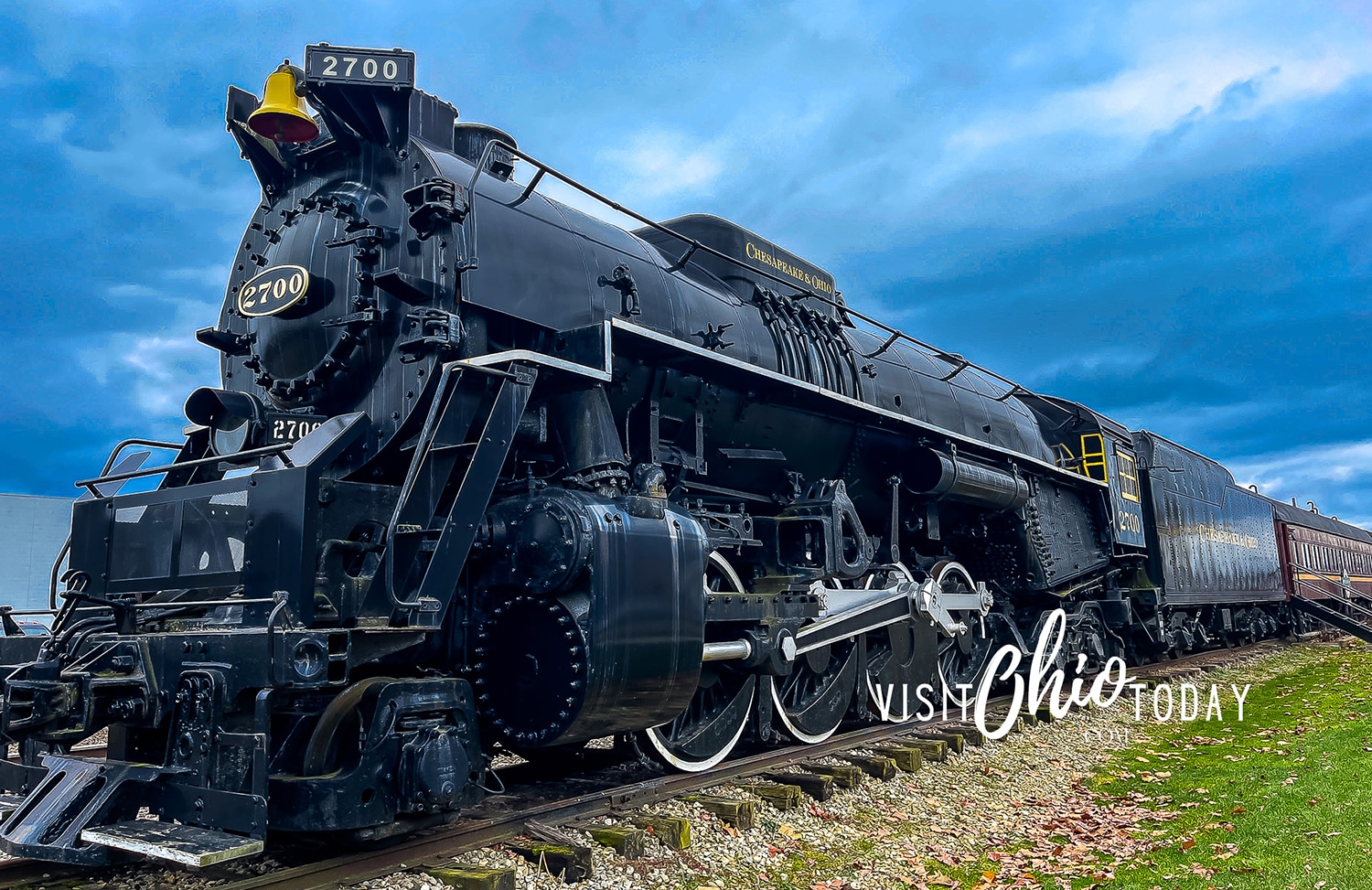 horizontal photo of the Dennison Depot Polar Express train. Photo credit: Cindy Gordon of VisitOhioToday.com