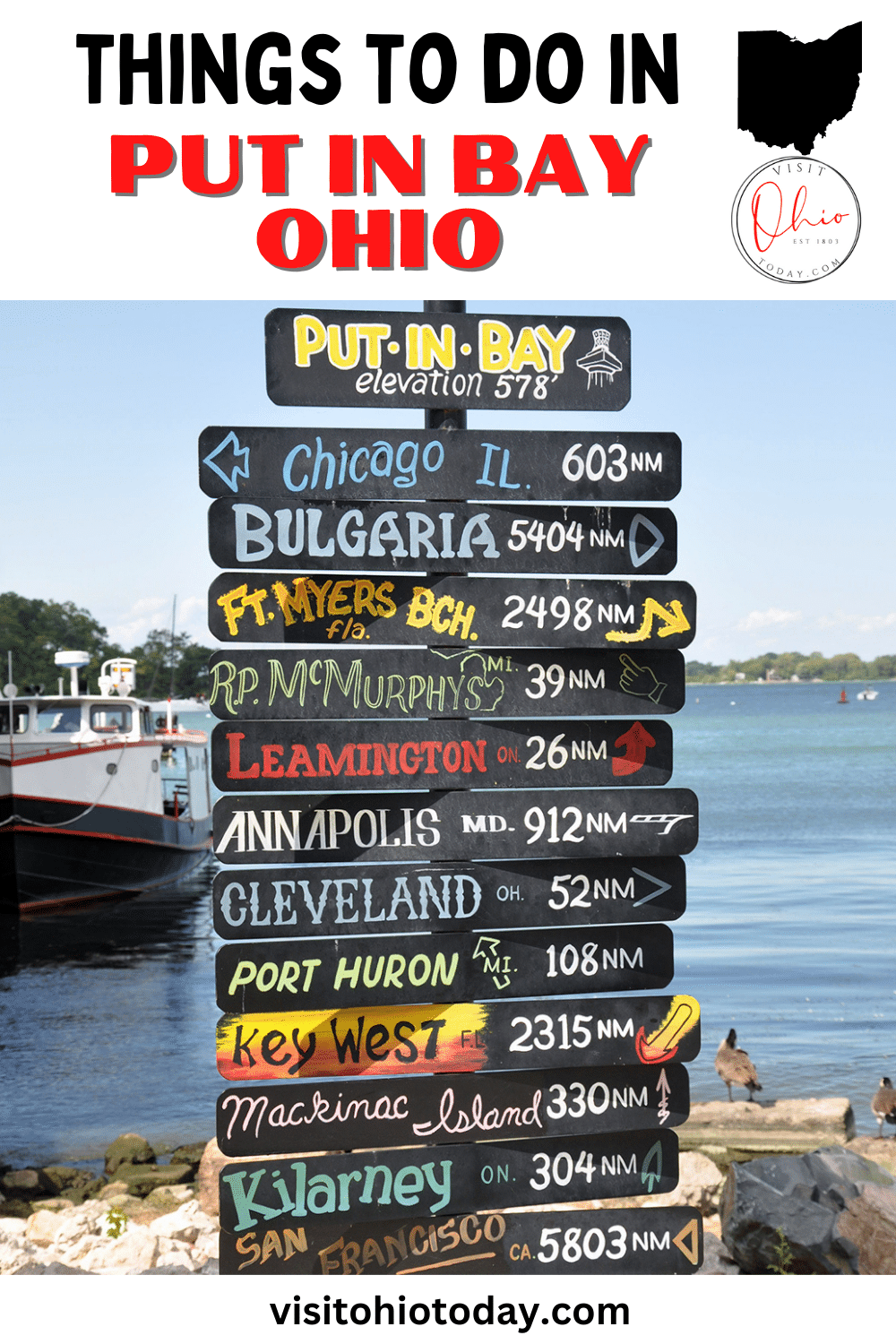 Located on South Bass Island, it may be small, but there is a huge variety of things to do in Put in Bay. One of the Lake Erie islands, it is by far the most visited, attracting more than half a million visitors each year. The island is served by ferry from Port Clinton and Sandusky.