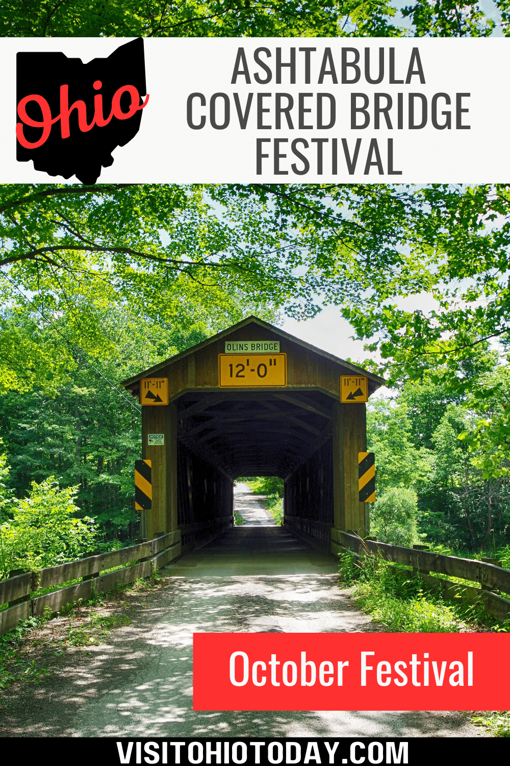 The central part of the Ashtabula Covered Bridge Festival is held in Jefferson, but the big event here is a self-guided driving tour of Ashtabula’s covered bridges. This festival takes place on 14th and 15th October 2023.