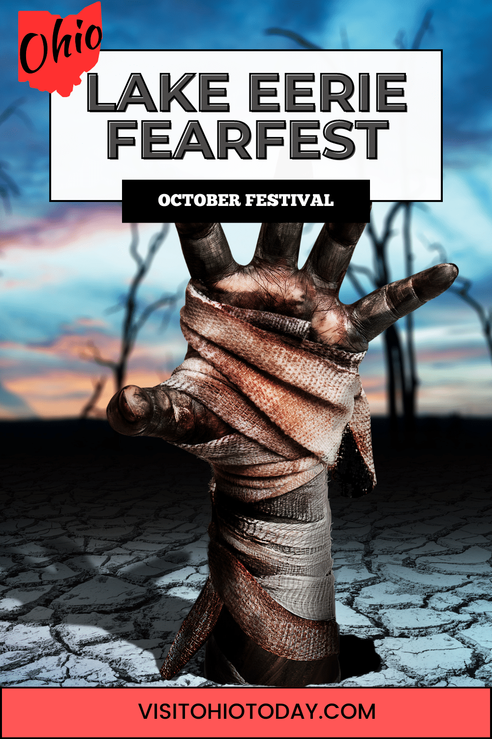 The Lake Eerie Fearfest is held at the Ghostly Manor Thrill Center in Sandusky. Open each weekend throughout October, evenings only. Be prepared to be scared!