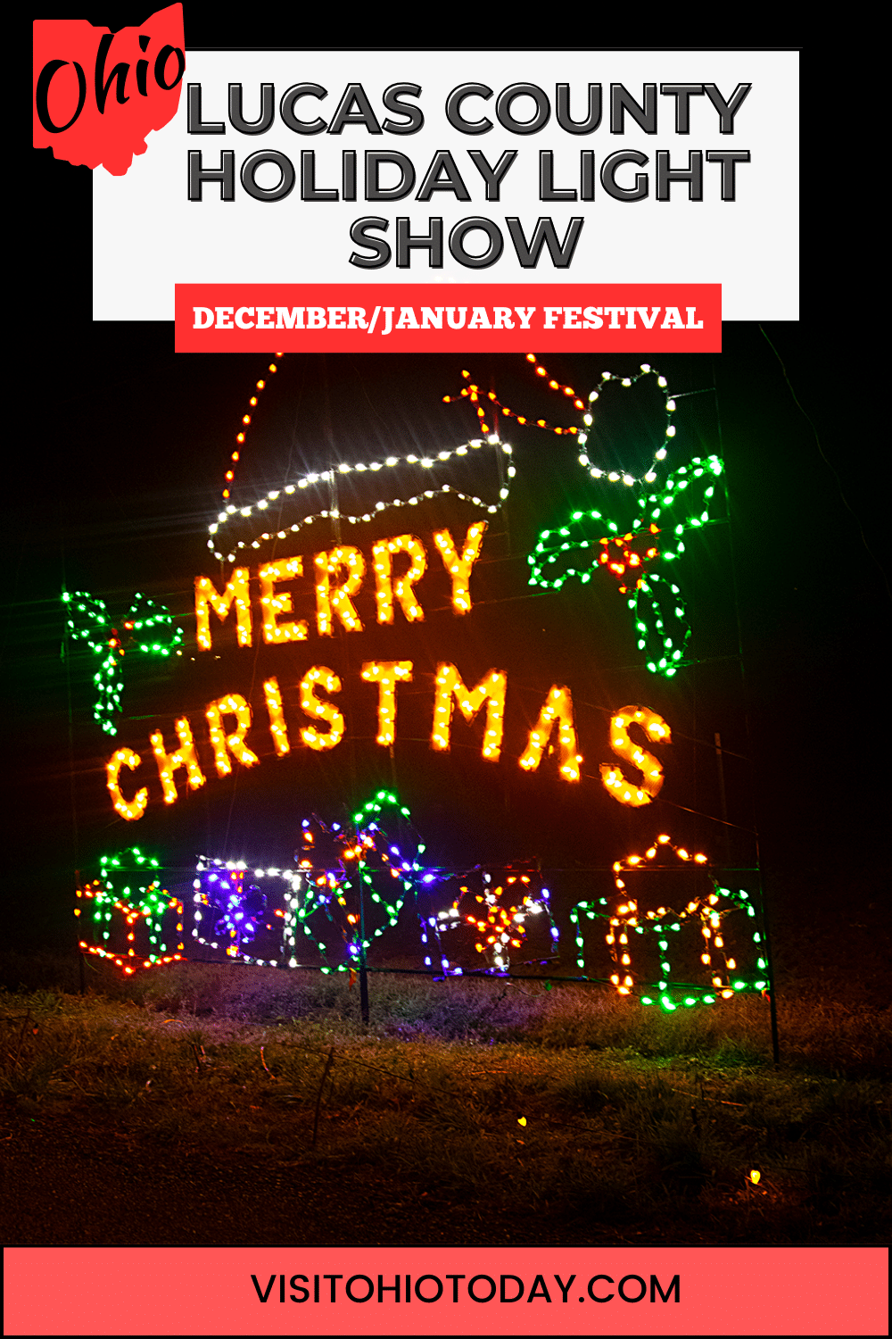 The Lucas County Holiday Light Show will be held between the dates of November 17 and December 31, 2023, at the Lucas County Fairgrounds in Maumee.
