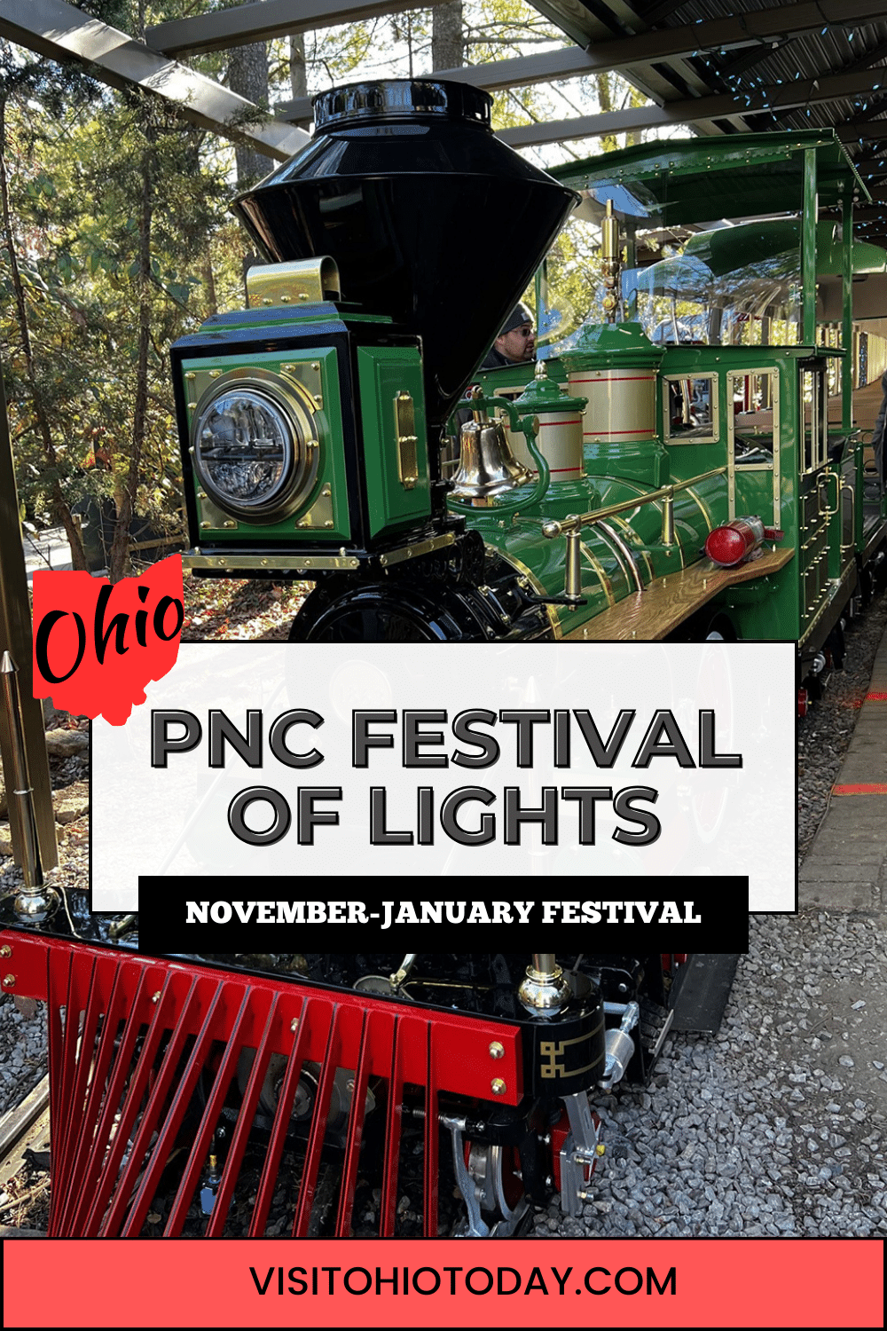 PNC Festival of Lights is at Cincinnati Zoo and Botanical Garden from mid-November to early January. A stunning light show for the whole family to enjoy!