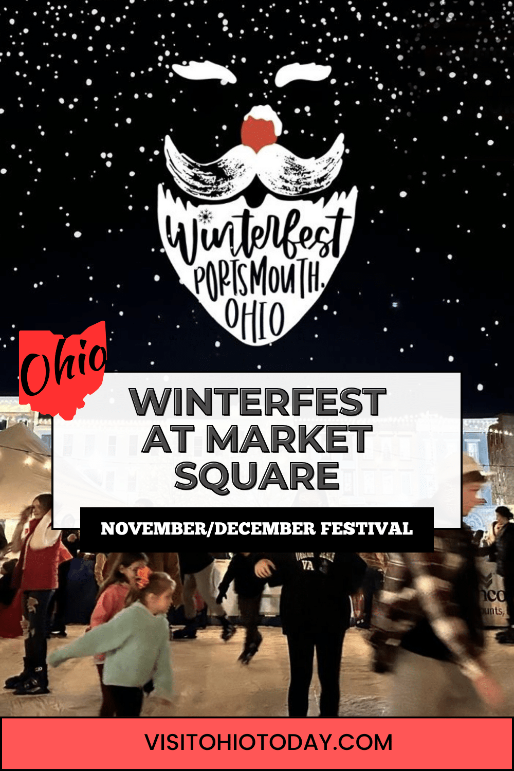 The Winterfest at Market Square is held from 16 November to 3 December 2023 at Boneyfiddle’s Market Square, Portsmouth, Ohio.