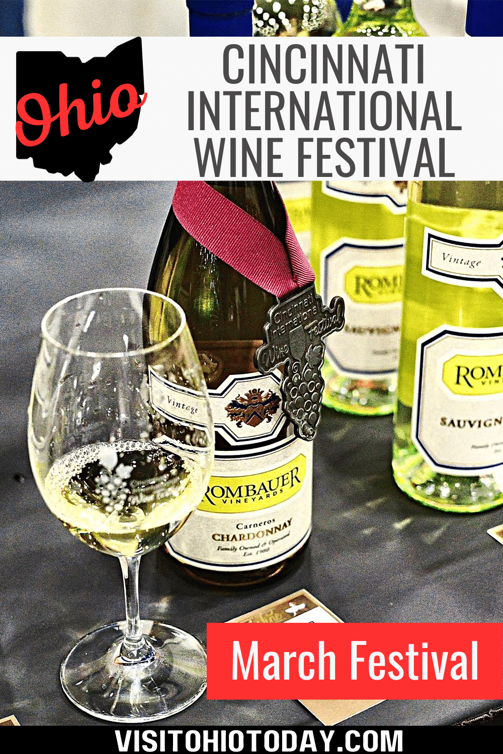 The Cincinnati International Wine Festival is held in early March at the Duke Energy Convention Center. The event showcases a global selection of wines through tastings, dinners, and a silent auction.