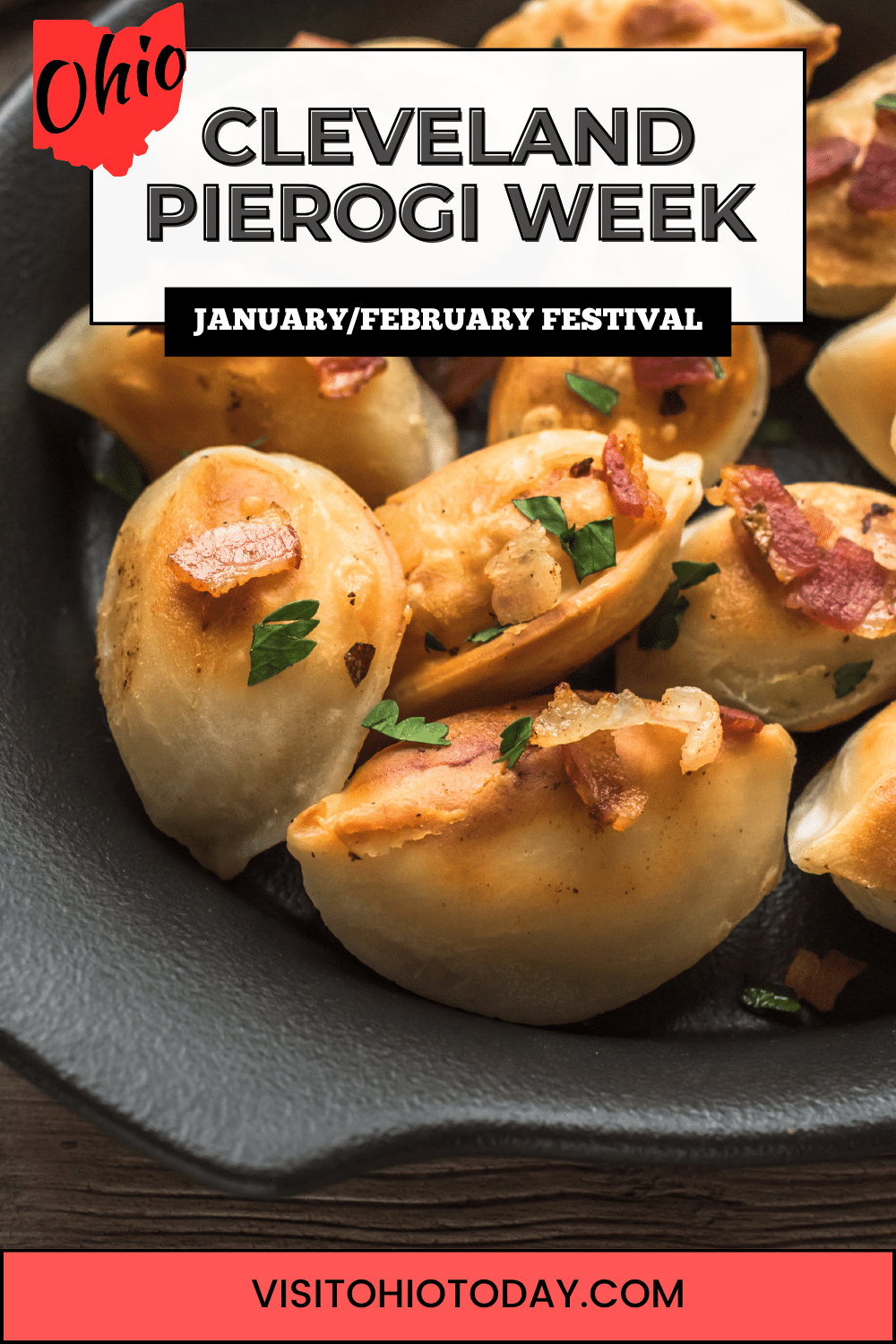 Indulge in your favorite Polish dumplings around the Cleveland area during this week celebrating the pierogi. From January 29 to February 4, 2024.