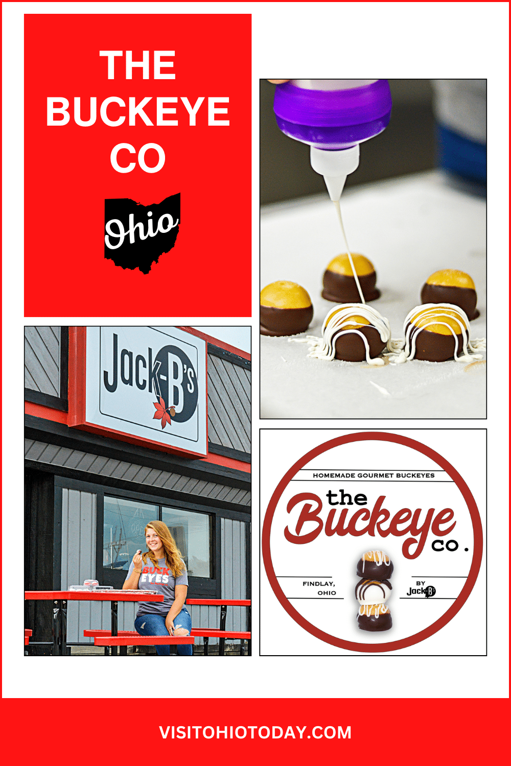 The Buckeye Co. by Jack-B’s is a homemade gourmet buckeye company owned by Danika Romick. You can find their buckeyes in Findlay and Arlington.