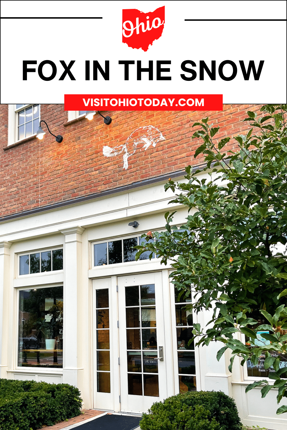 Fox in the Snow is a stylish bakery and coffee shop in New Albany, right outside of Columbus. With gluten-free options and a non-dairy milk alternative available.