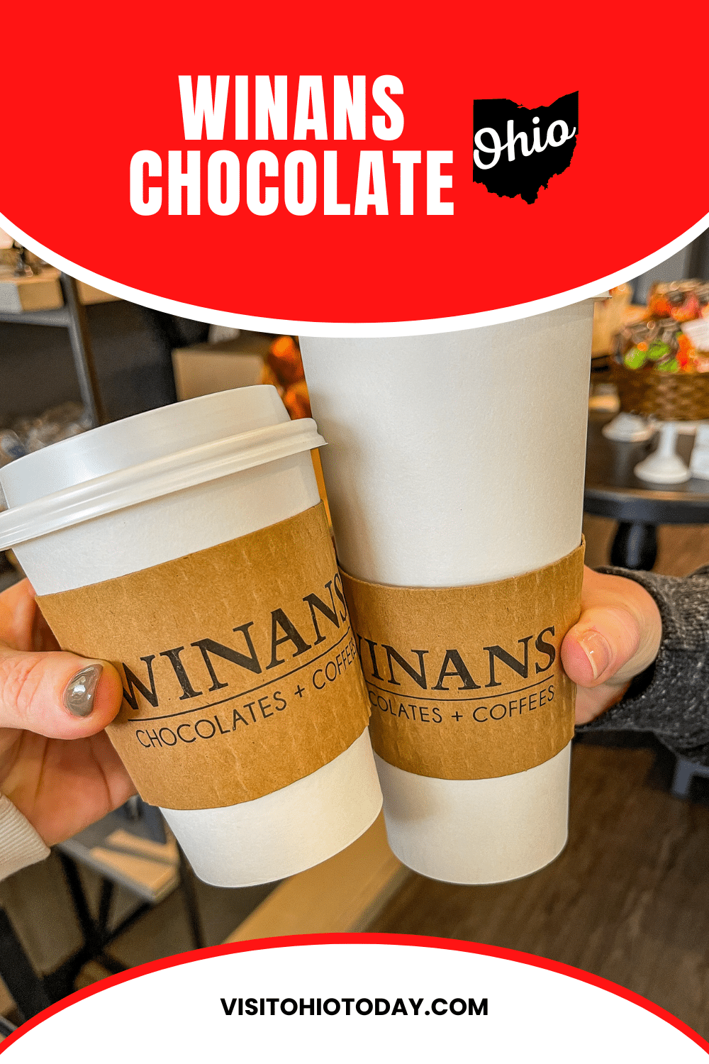 Winans Chocolate is a coffee and chocolate shop known for its delicious, house-roasted coffee and handcrafted chocolates, found in many locations throughout Ohio.