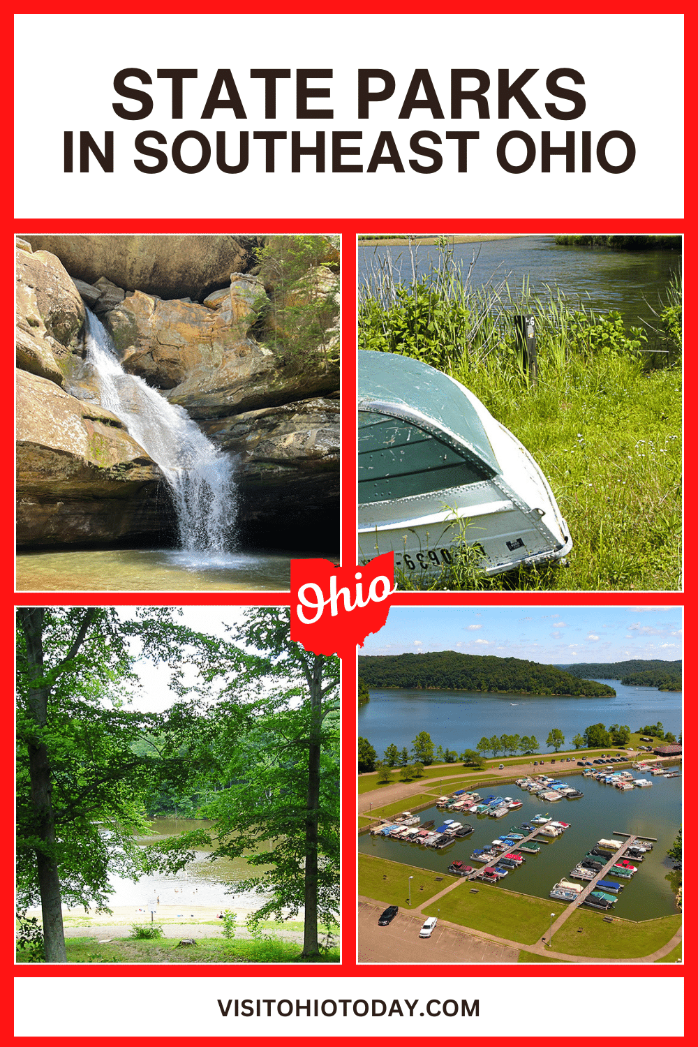 Southeast Ohio is a very hilly region, lying in the foothills of the Appalachian Mountains. Downtowns are smaller with many locally owned establishments such as restaurants, boutiques, and other artisan outlets. There are 22 State Parks in Southeast Ohio.